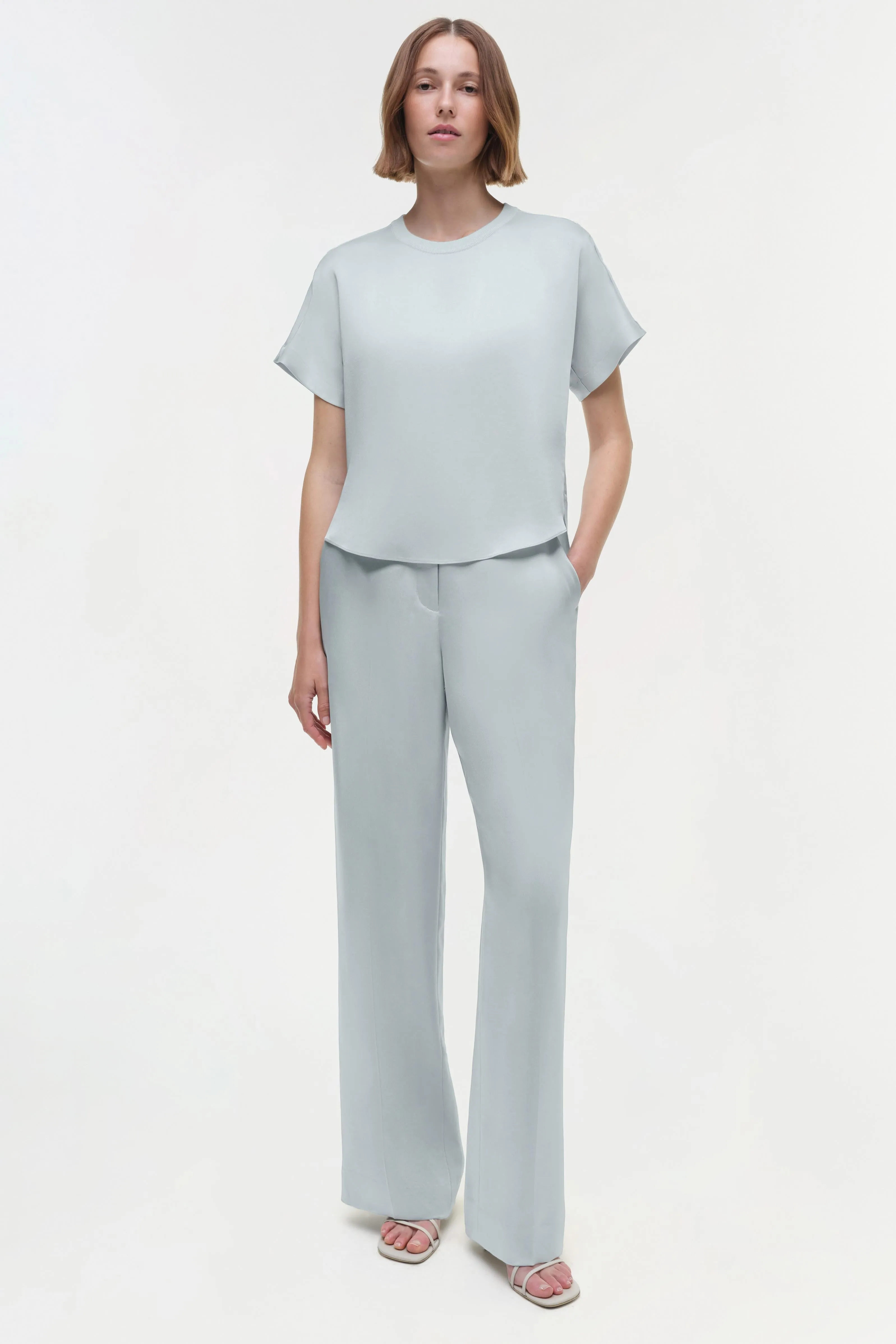 Addy Satin T-Shirt sold by Simkhai product image thumbnail 2