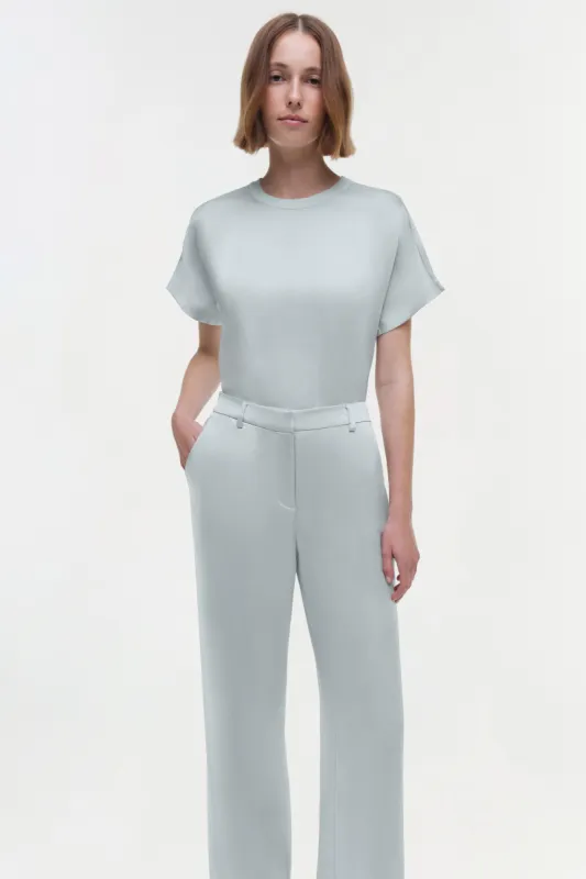Addy Satin T-Shirt sold by Simkhai