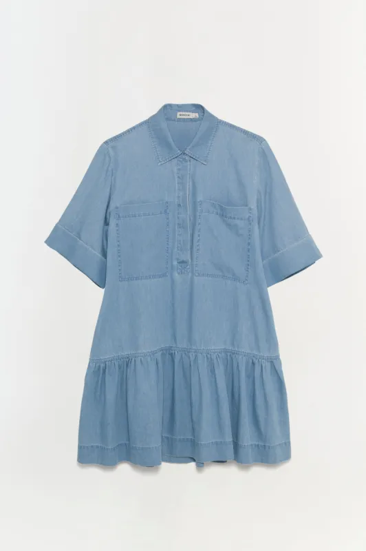 Cris Chambray Mini Dress made by Simkhai