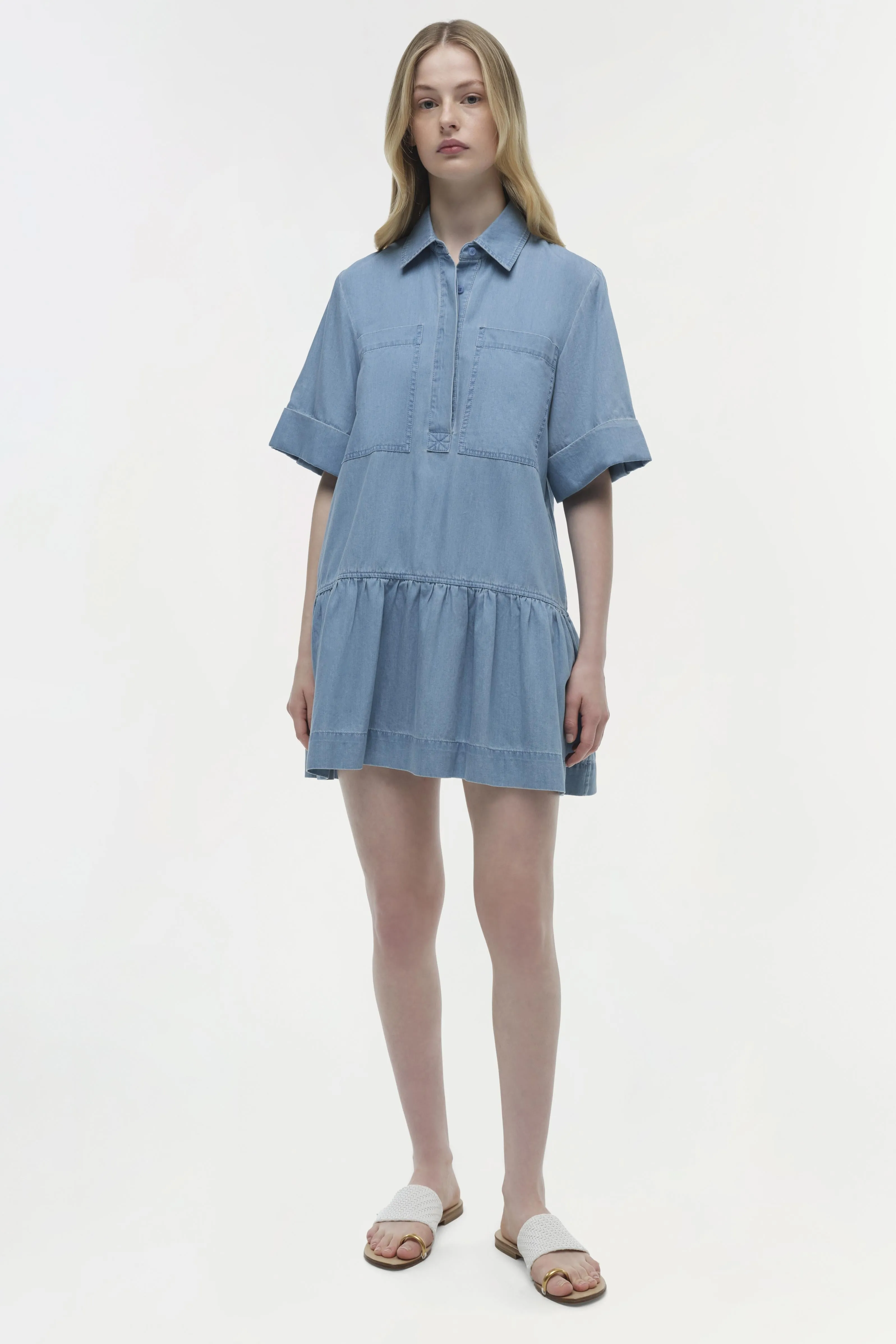 Cris Chambray Mini Dress sold by Simkhai product image thumbnail 2
