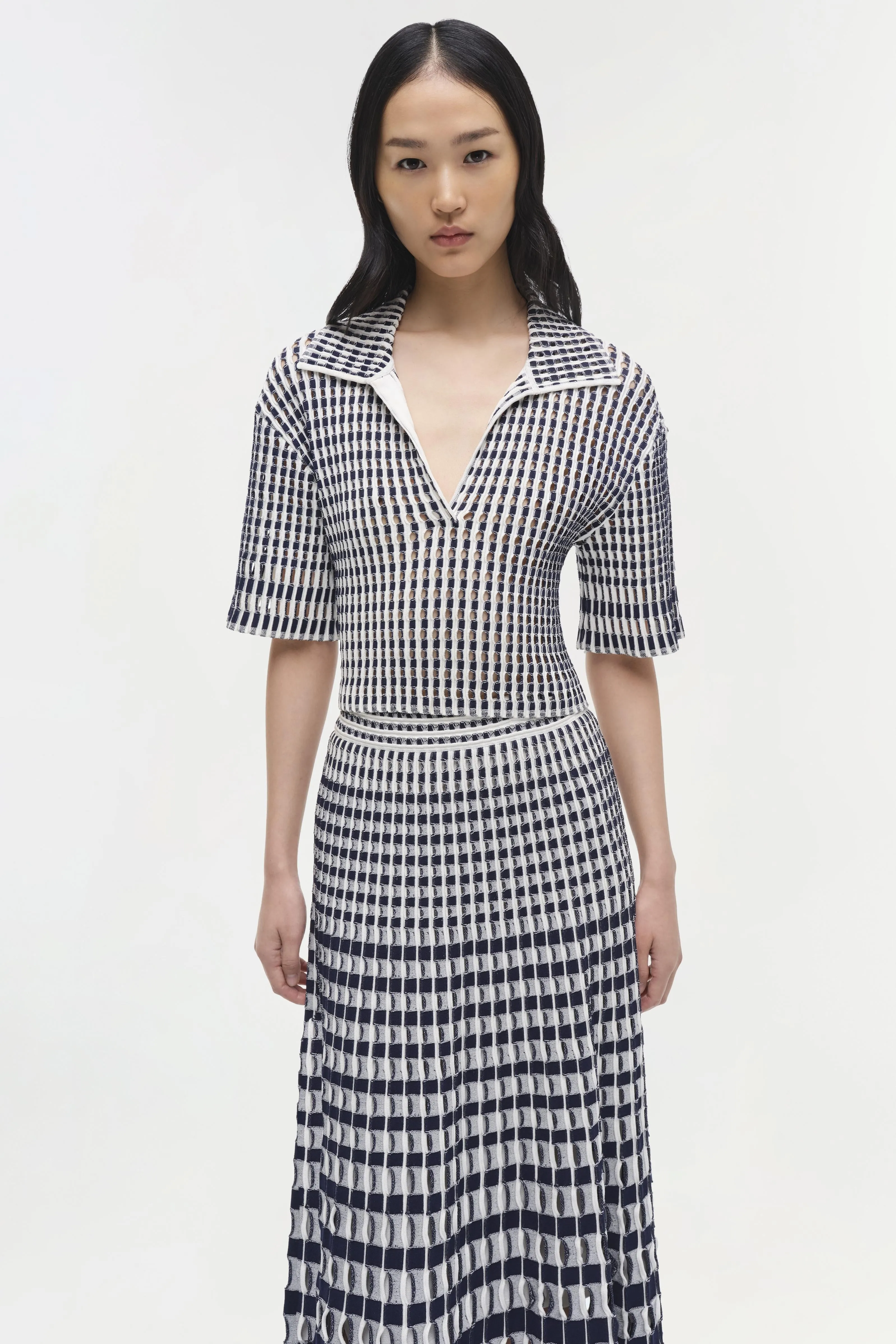 Adley Knit Polo sold by Simkhai product image thumbnail 3