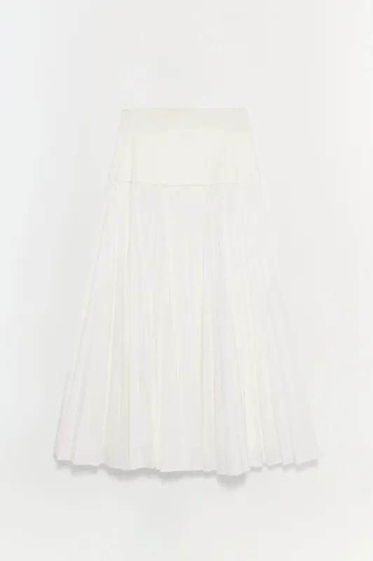Stella Pleated Midi Skirt made by Simkhai