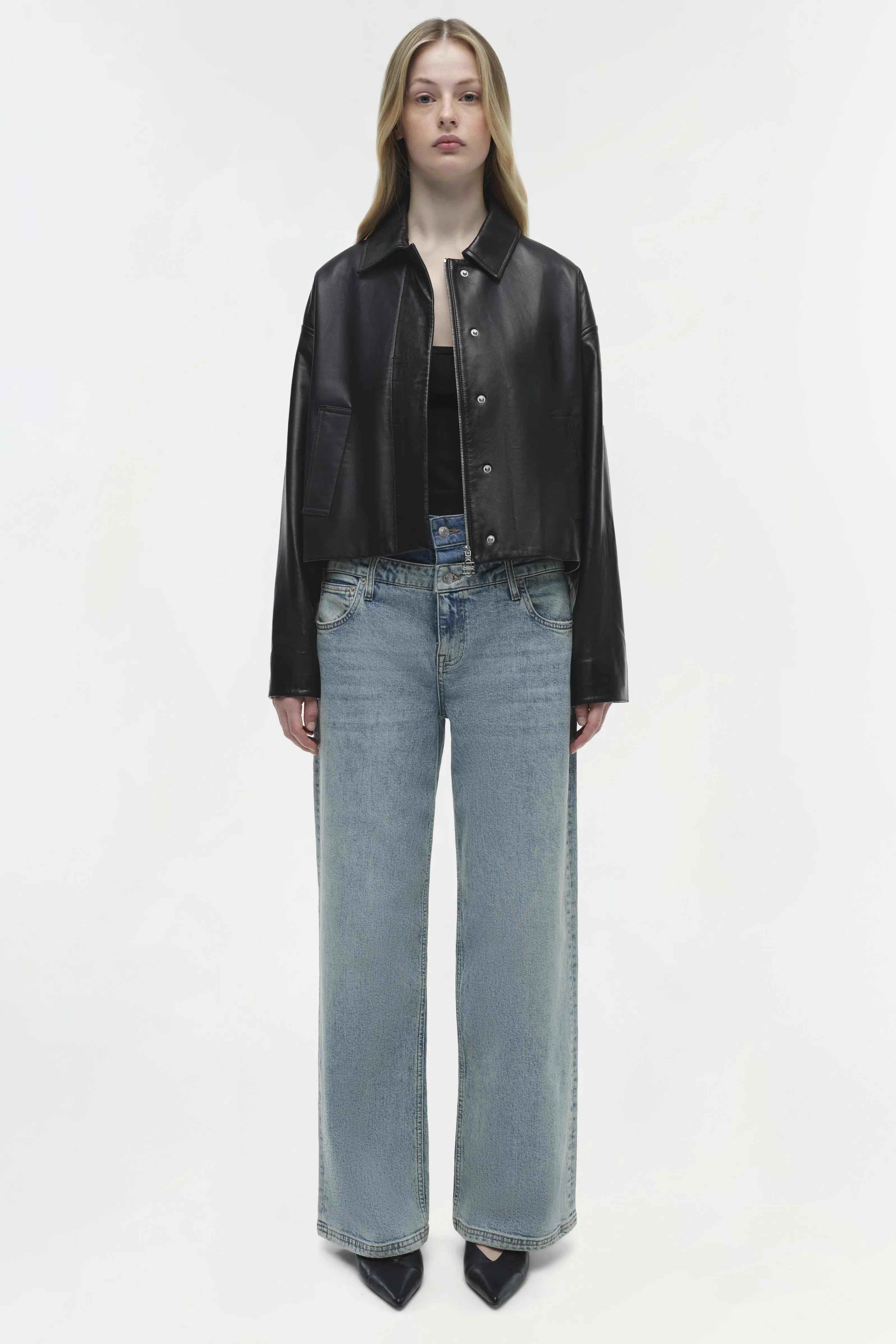 Everli Leather Jacket sold by Simkhai product image thumbnail 4
