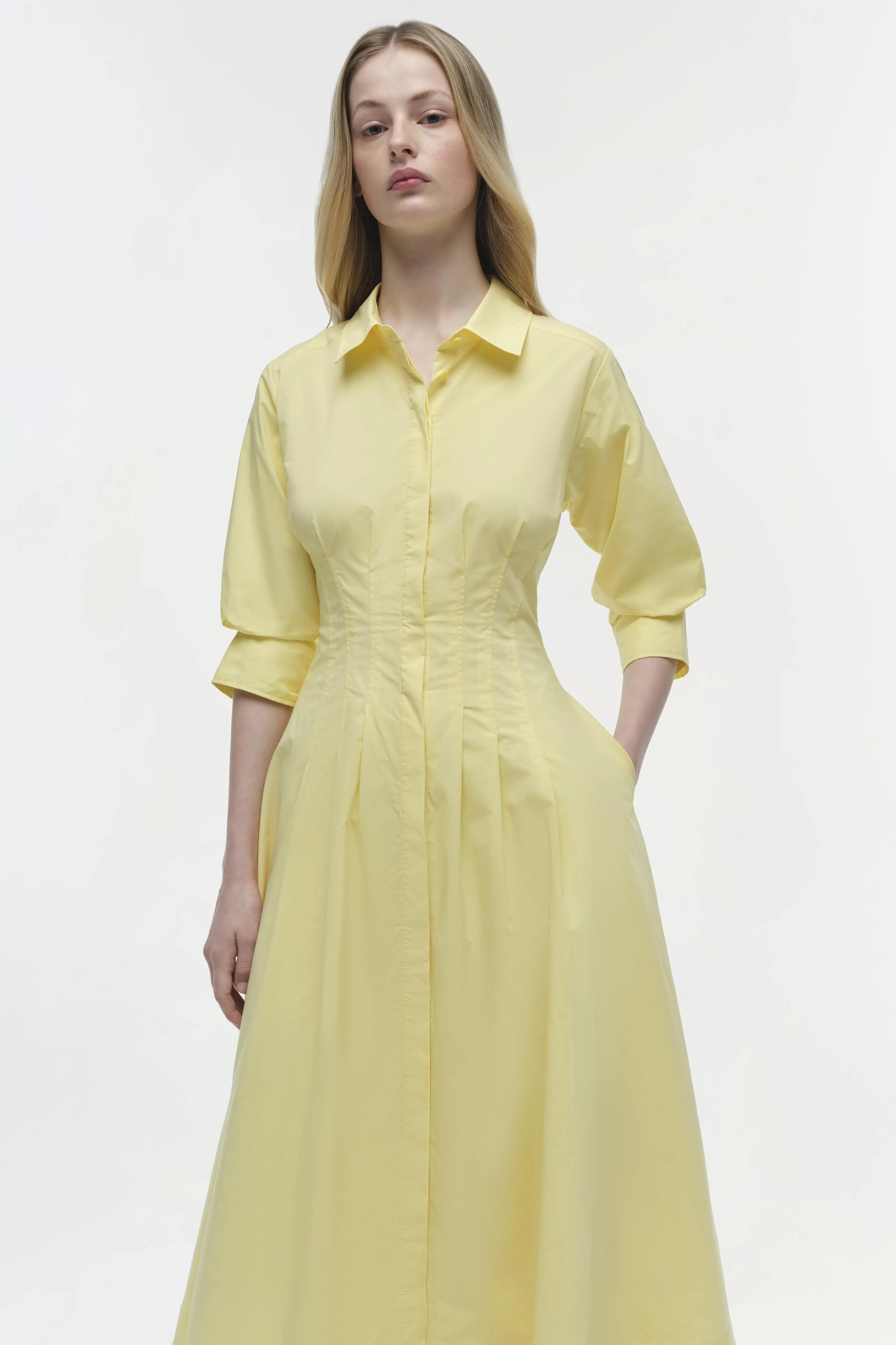 Jazz Cotton Pintuck Midi Dress sold by Simkhai product image thumbnail 3