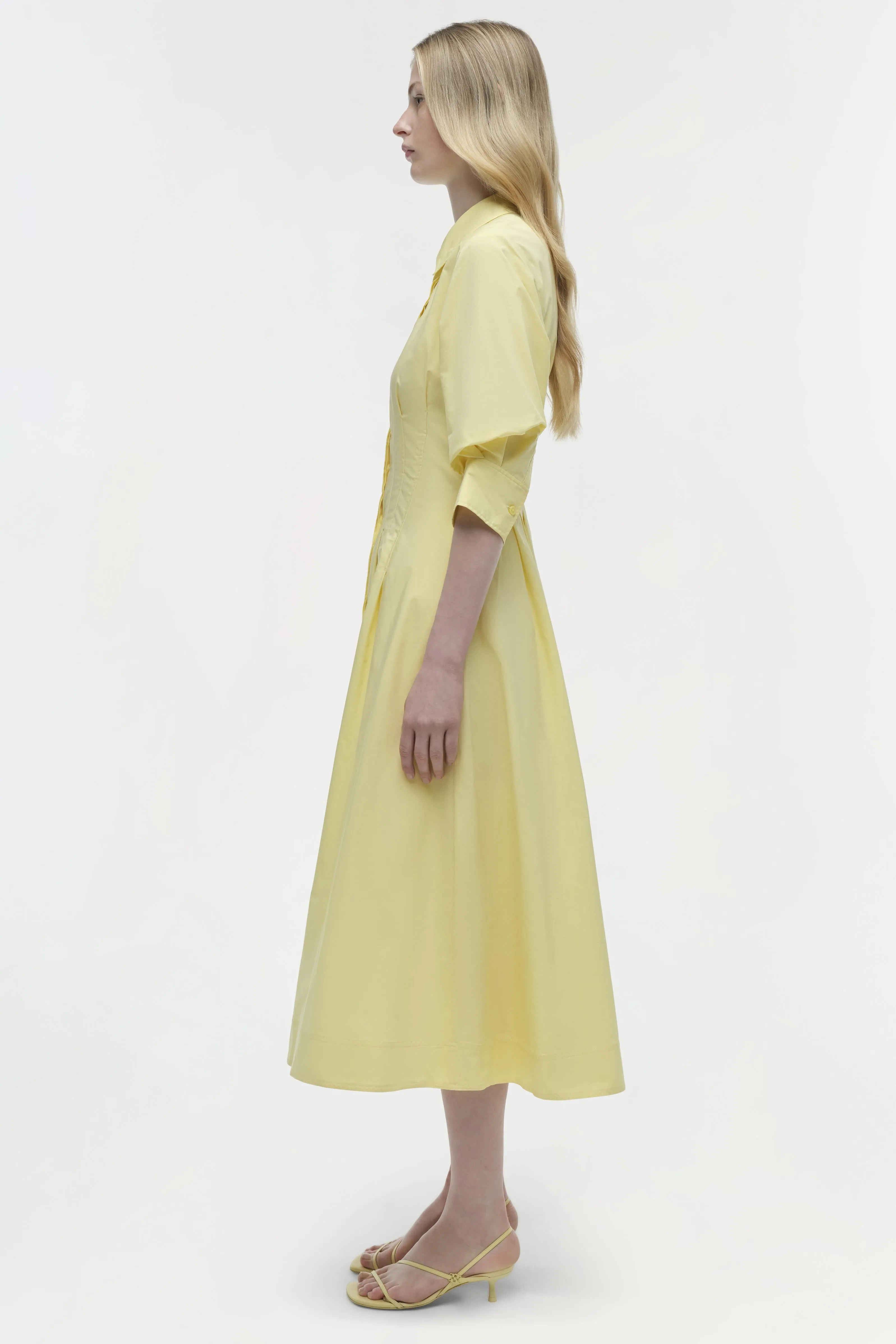 Jazz Cotton Pintuck Midi Dress sold by Simkhai product image thumbnail 4