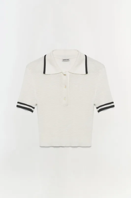 Margaret Knit Polo made by Simkhai