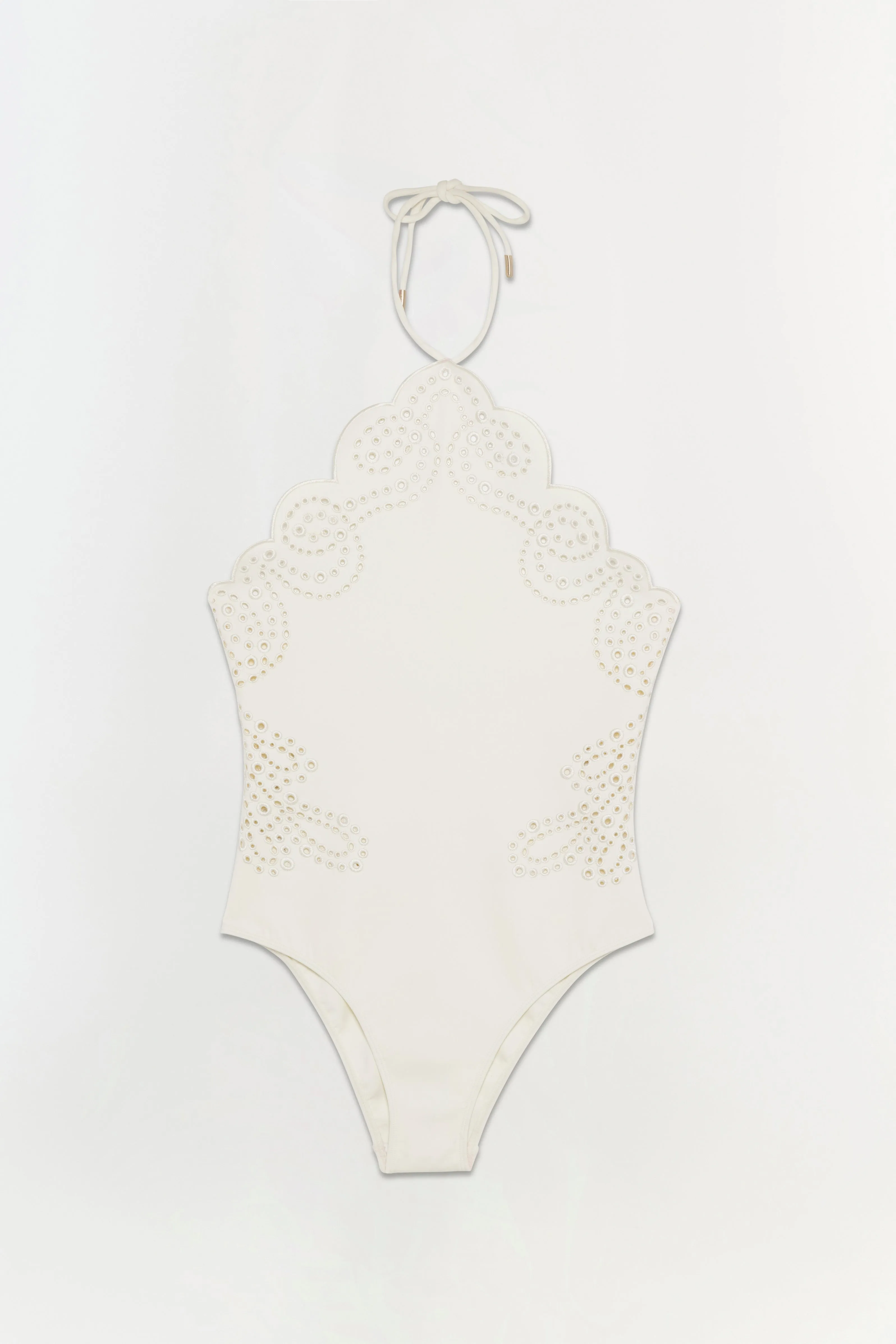 Nicolette Halter Embroidered Swimsuit sold by Simkhai