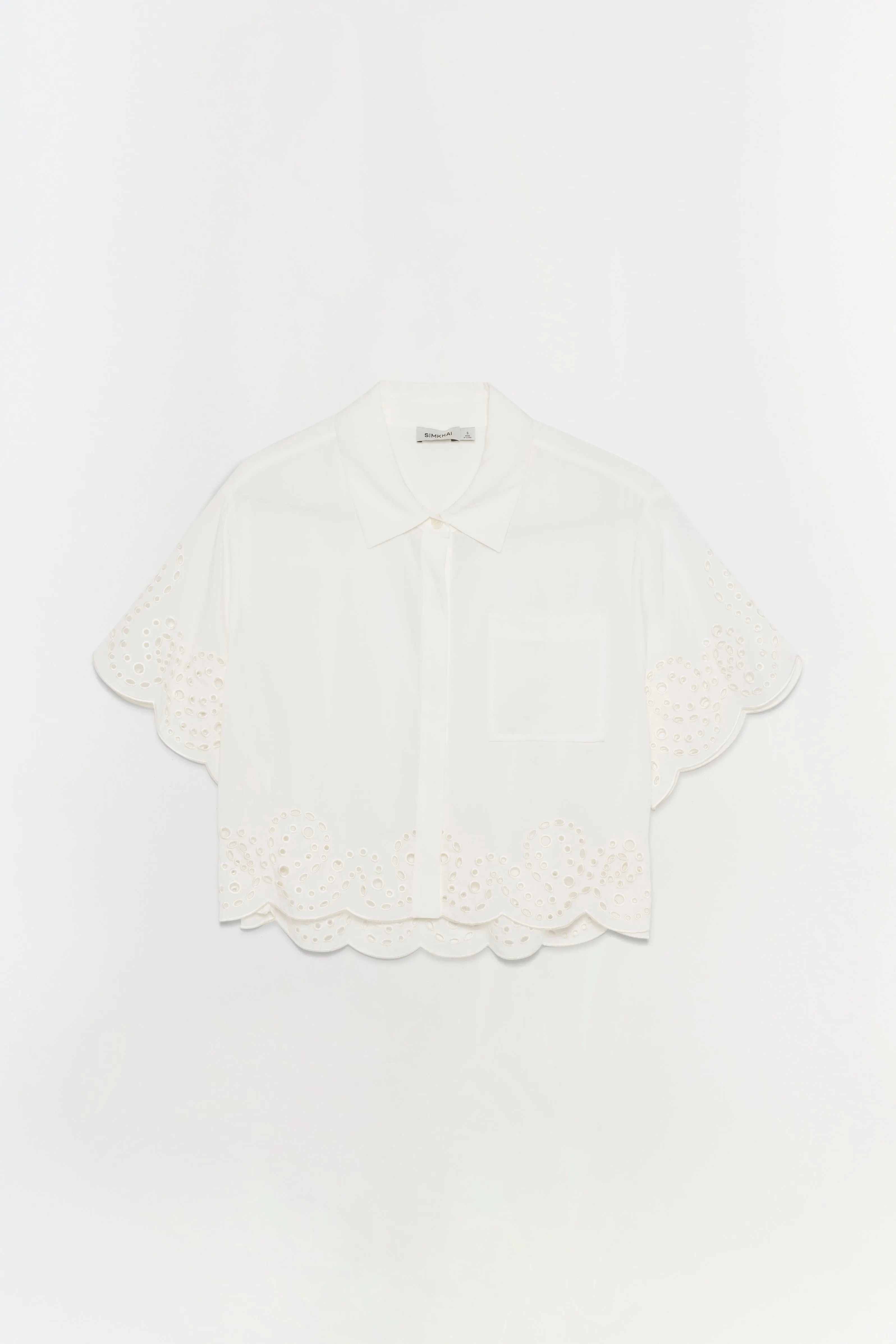 Keyla Embroidered Shirt sold by Simkhai
