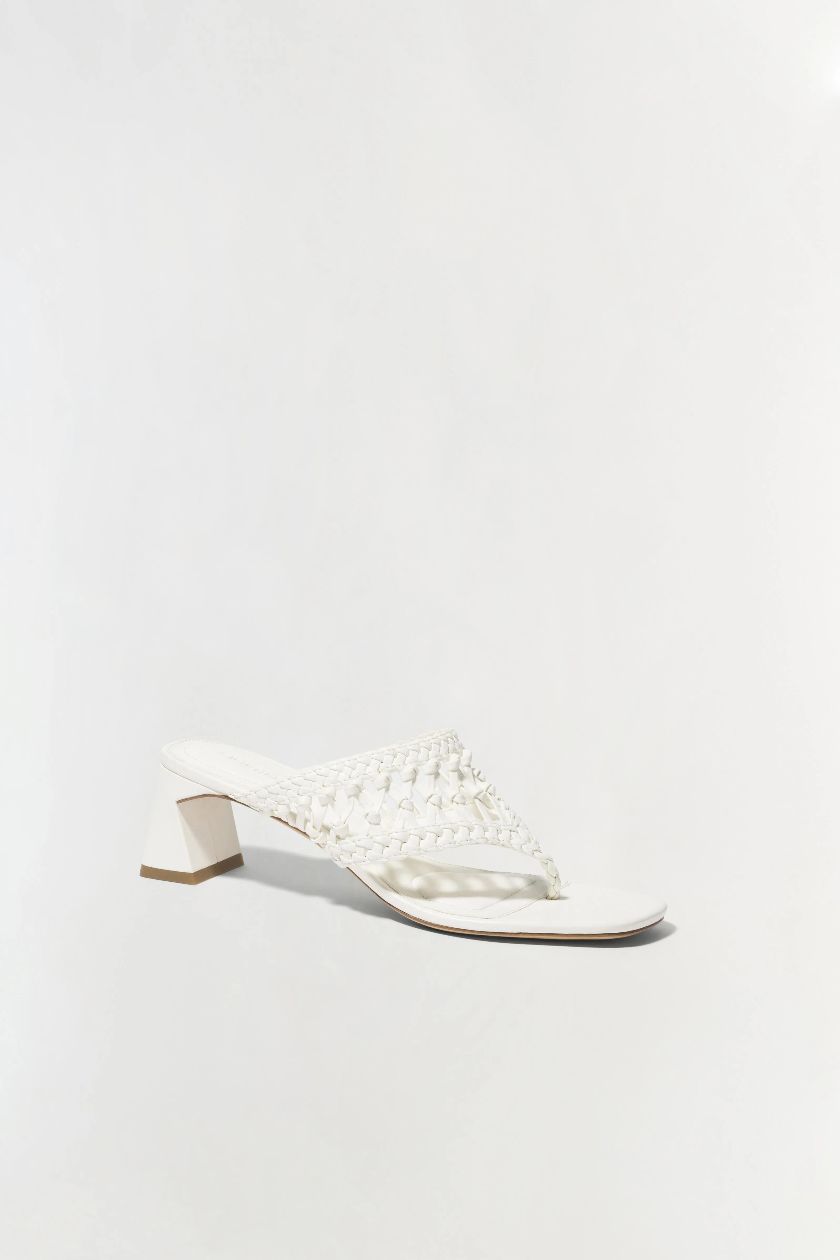 Alia Woven Block Heel Sandal sold by Simkhai