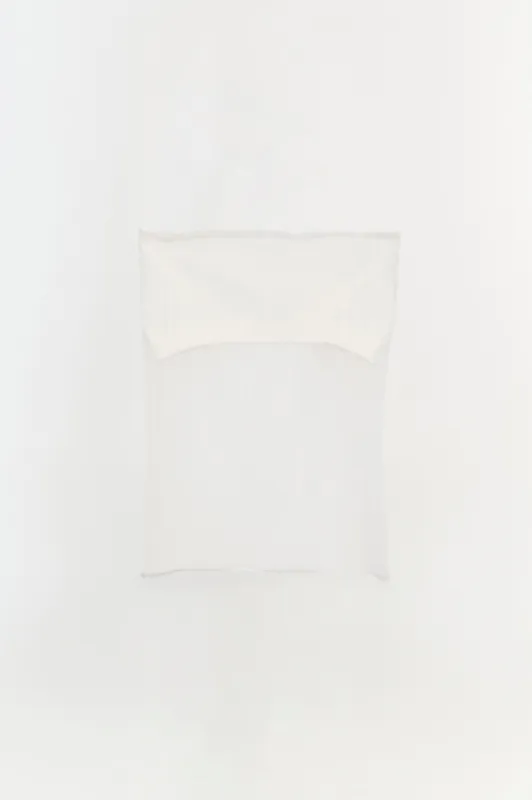 Emberly Strapless Plisse Top made by Simkhai