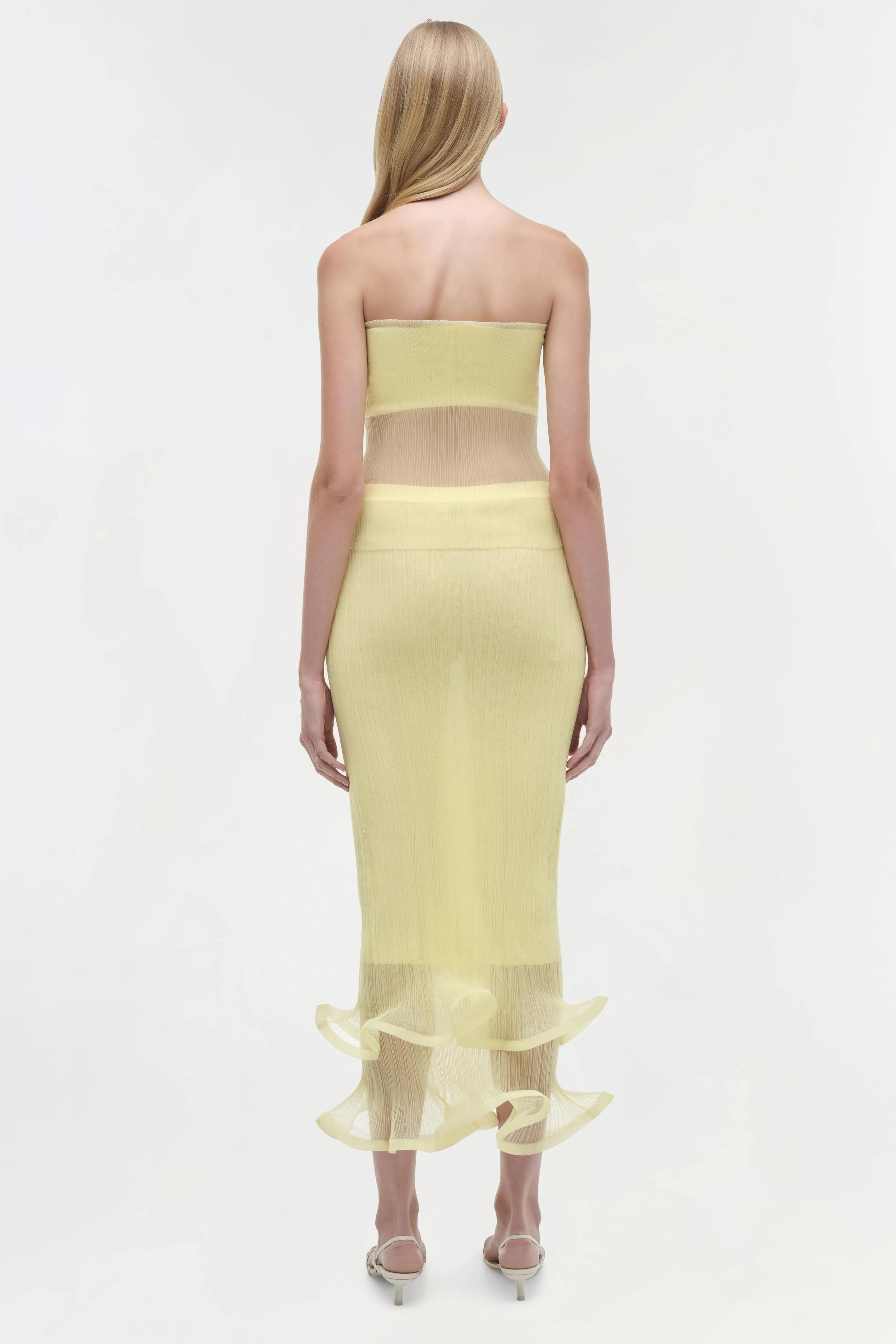 Emberly Strapless Plisse Top sold by Simkhai product image thumbnail 5