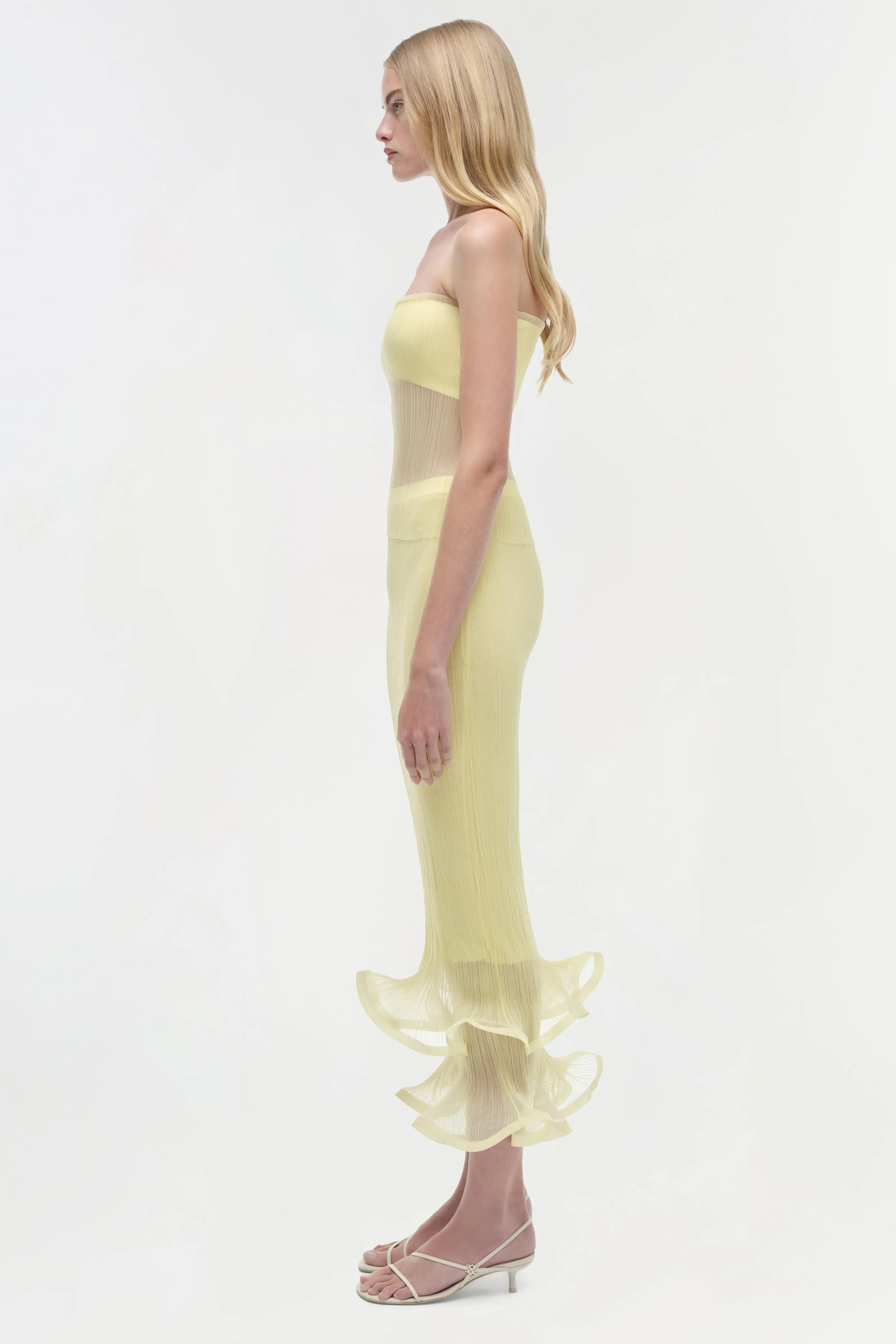 Emberly Strapless Plisse Top sold by Simkhai product image thumbnail 4