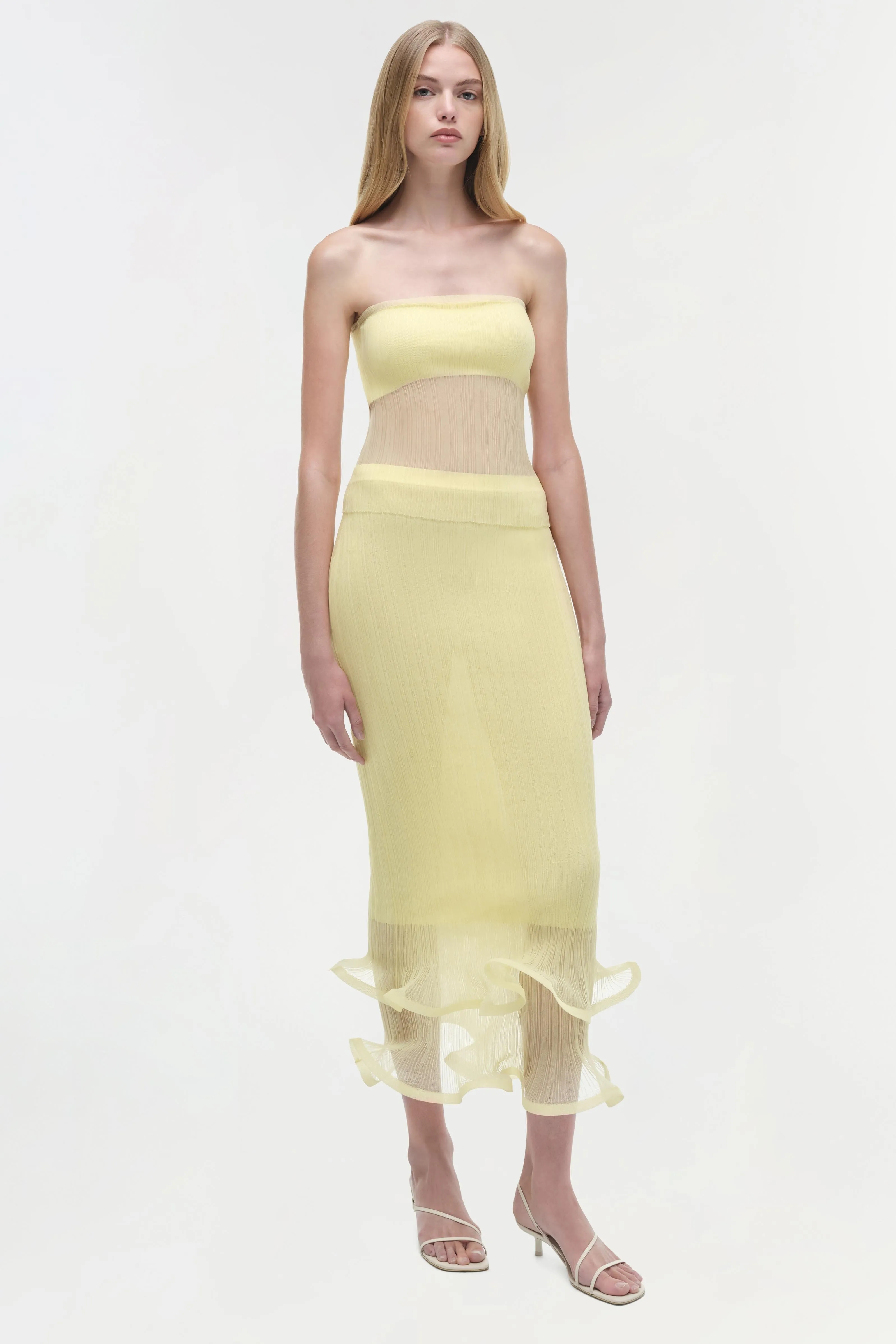 Emberly Strapless Plisse Top sold by Simkhai product image thumbnail 2