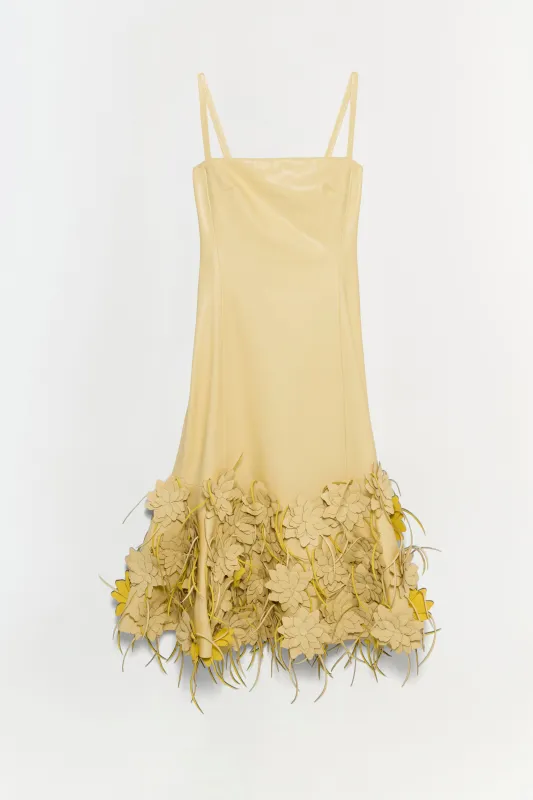 Loulou Vegan Leather Midi Dress made by Simkhai