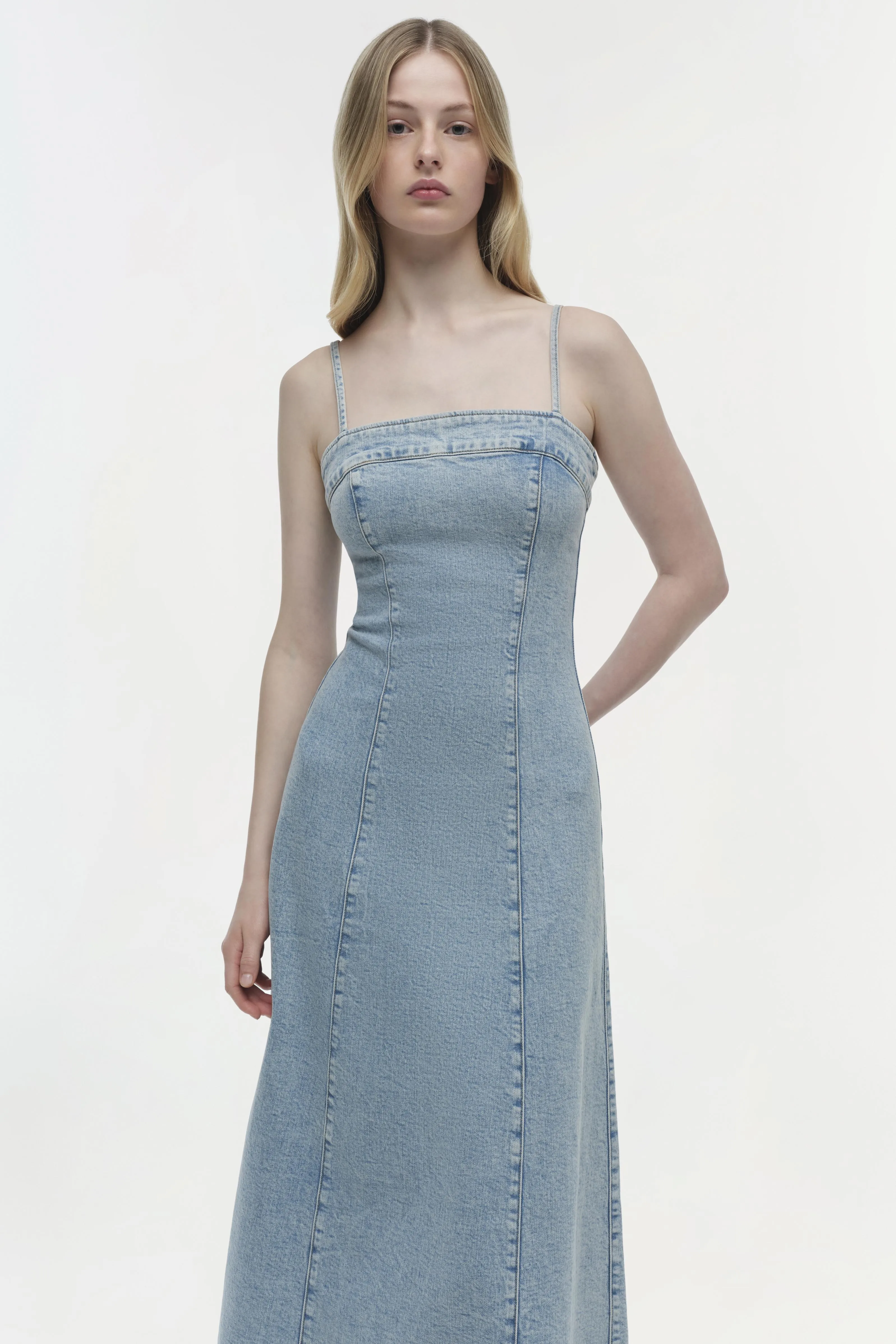 Clarissa Denim Midi Dress sold by Simkhai product image thumbnail 3