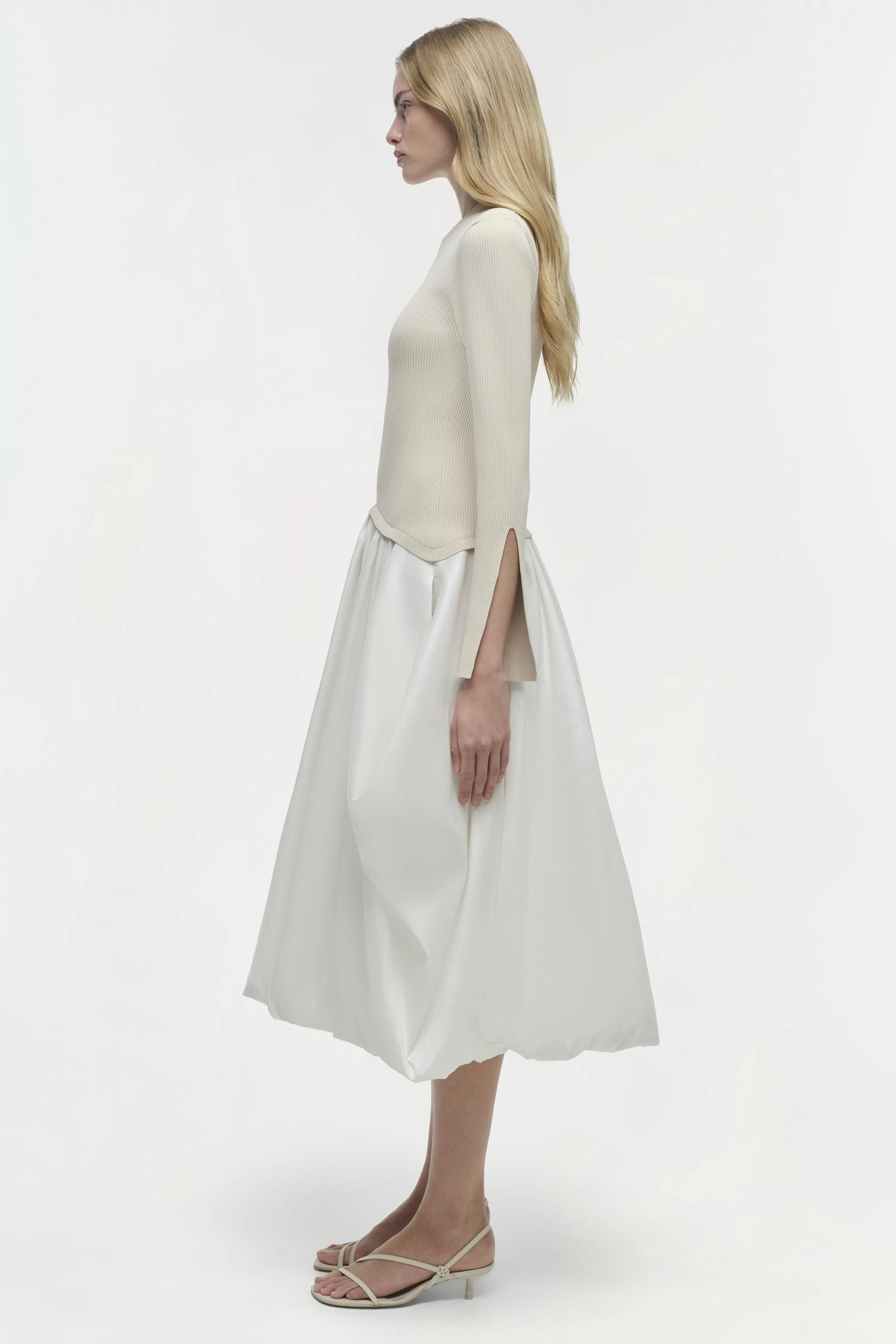 Kenlie Taffeta Knit Midi Dress sold by Simkhai product image thumbnail 4