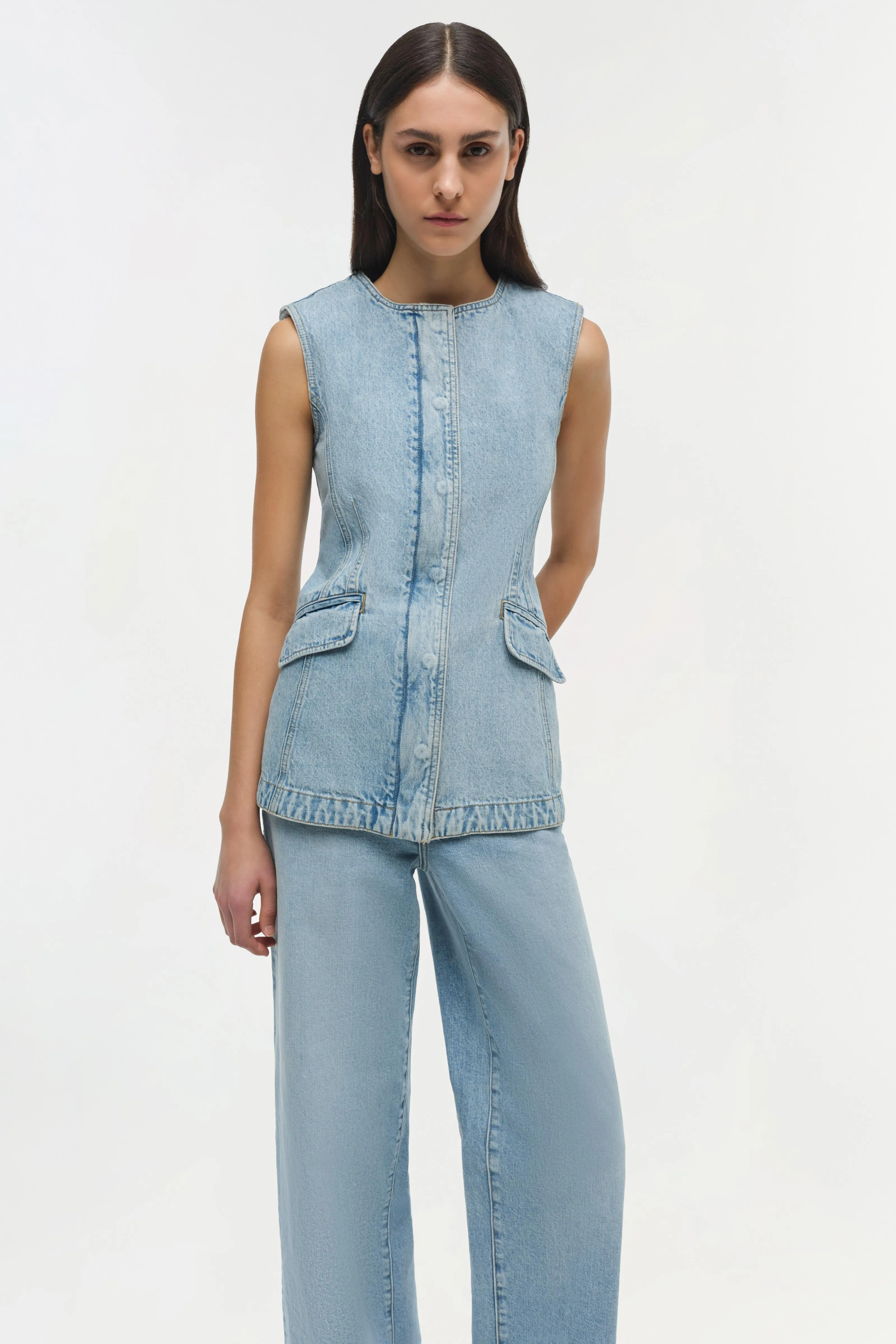Charley Denim Top sold by Simkhai product image thumbnail 3
