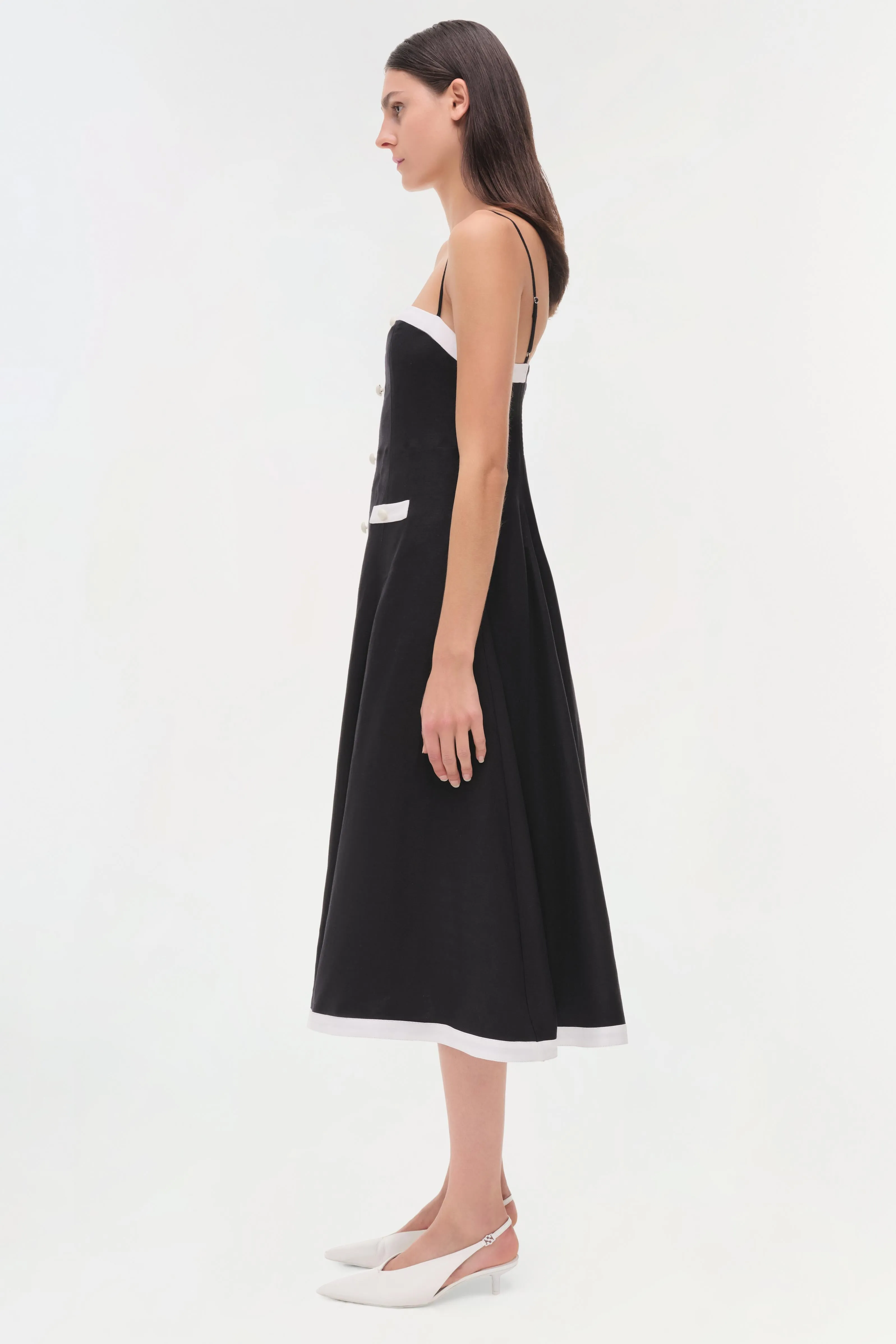Cordelia Linen Midi Dress sold by Simkhai product image thumbnail 4