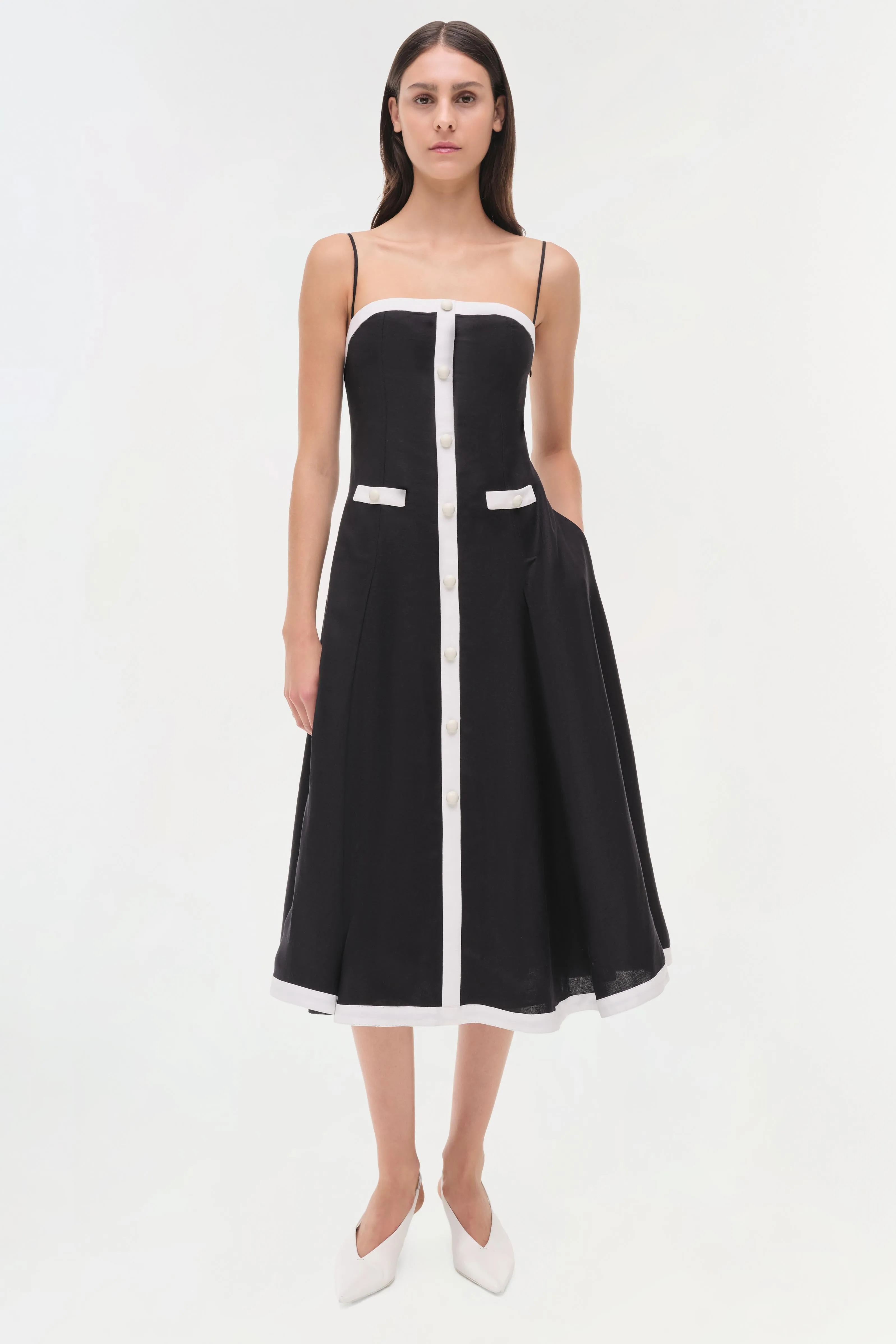 Cordelia Linen Midi Dress sold by Simkhai product image thumbnail 2