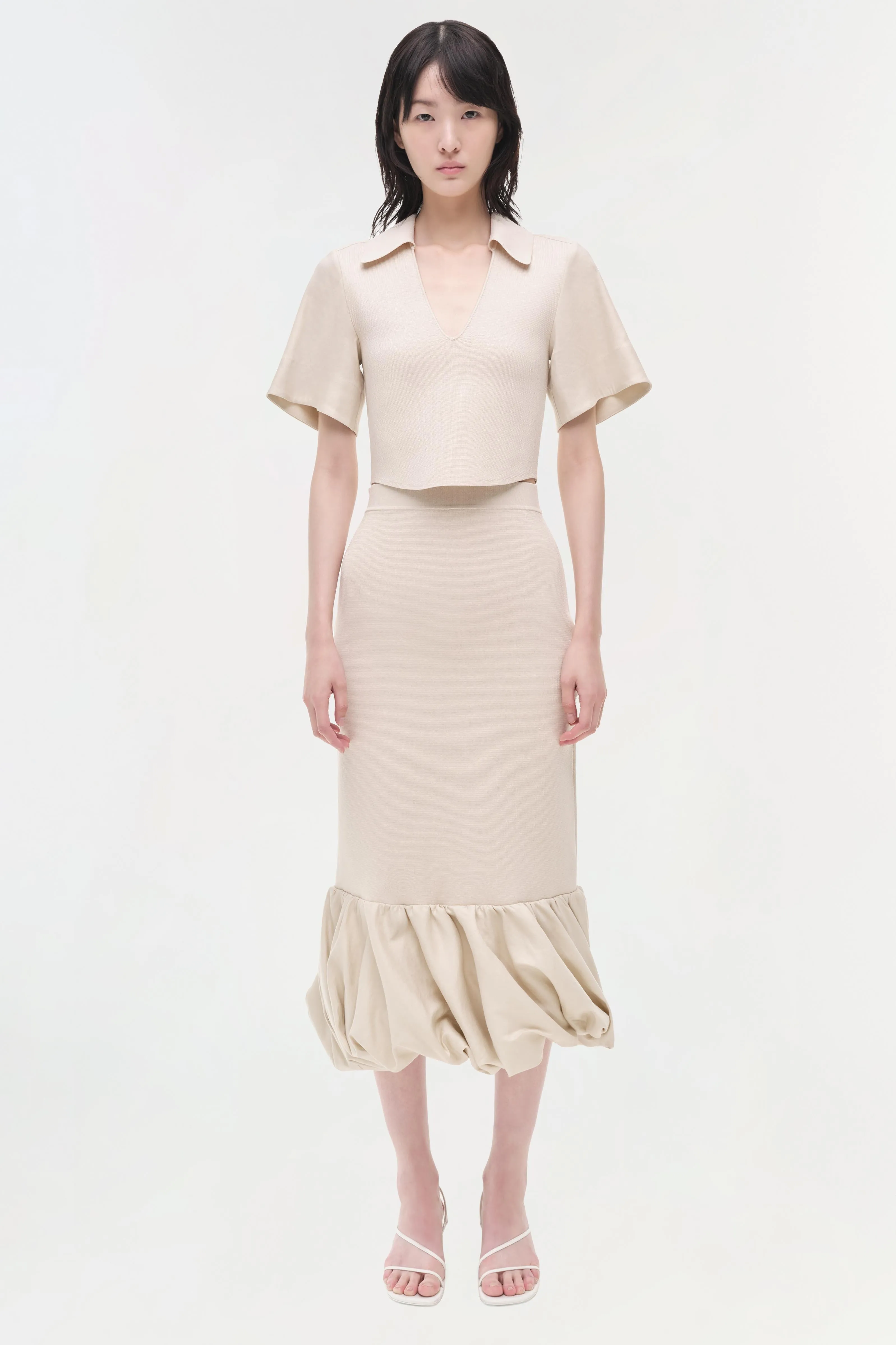 Camille Linen Knit Midi Skirt sold by Simkhai product image thumbnail 3