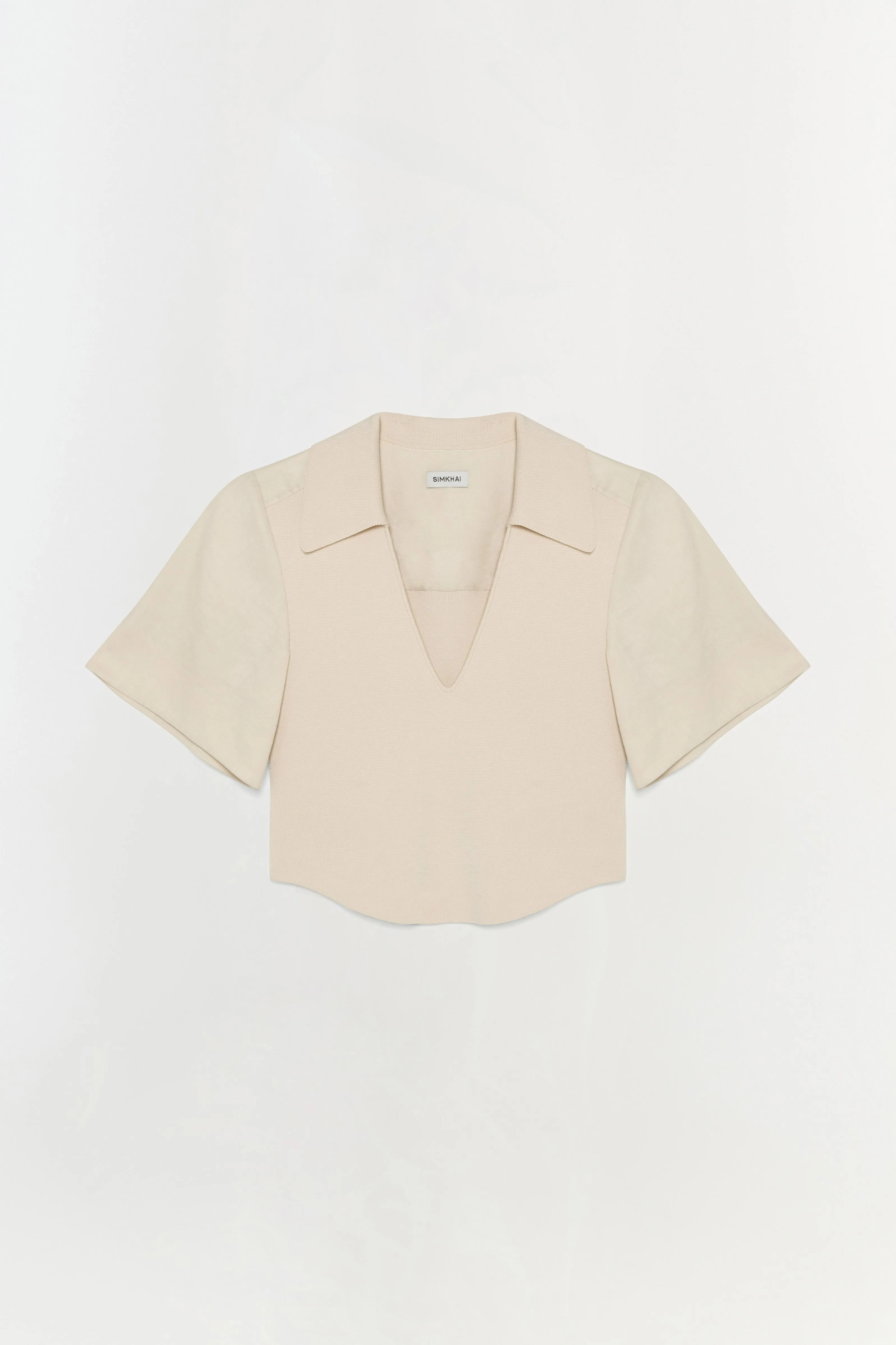 Lizzie Linen Knit Top sold by Simkhai