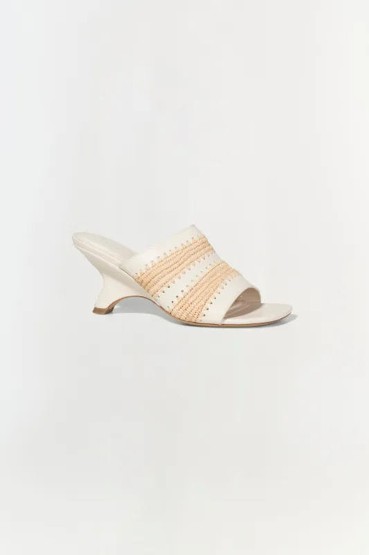 Shadow Mule Raffia Sandal sold by Simkhai