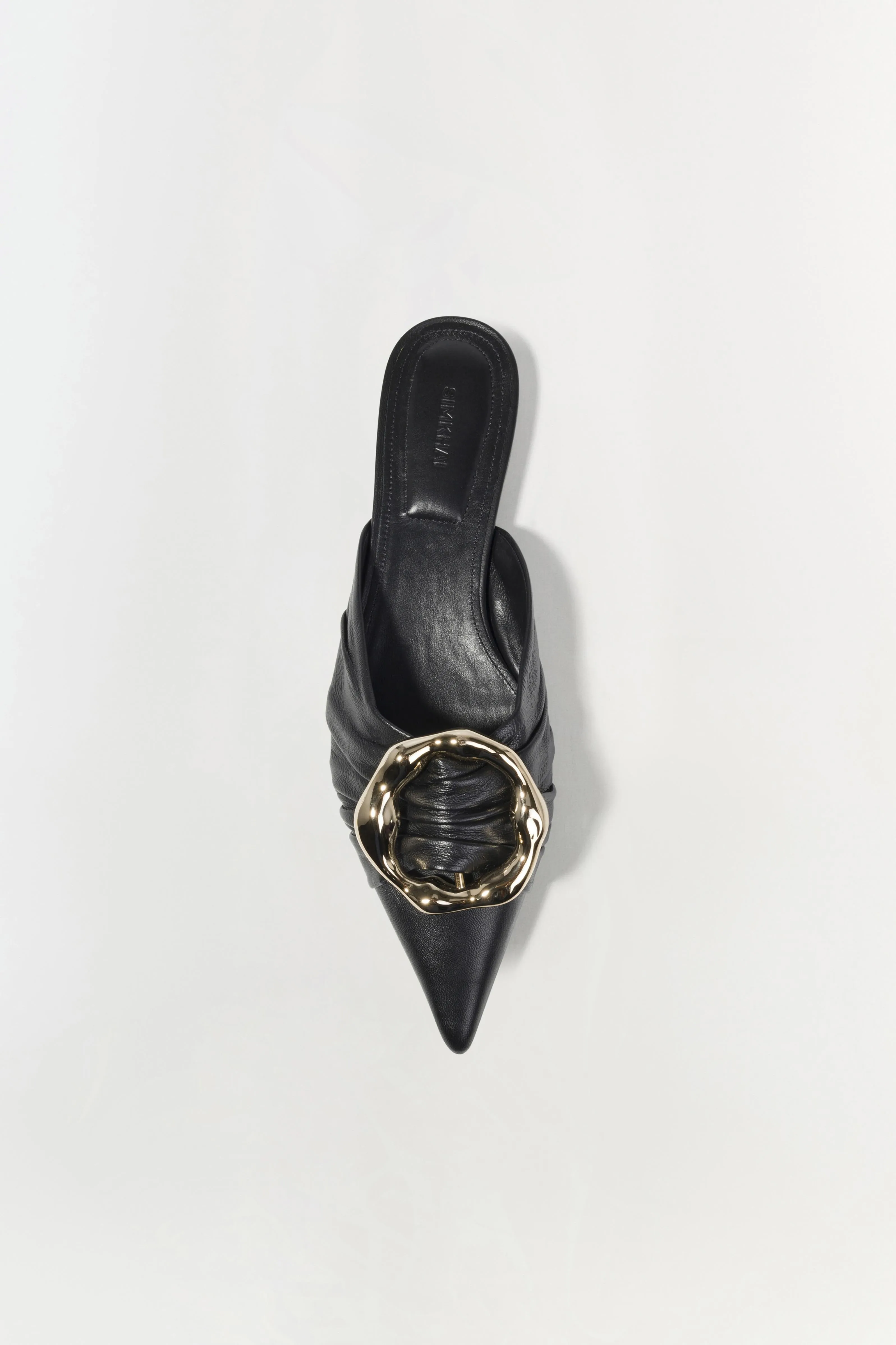 Belle Leather Flat Mule sold by Simkhai product image thumbnail 3