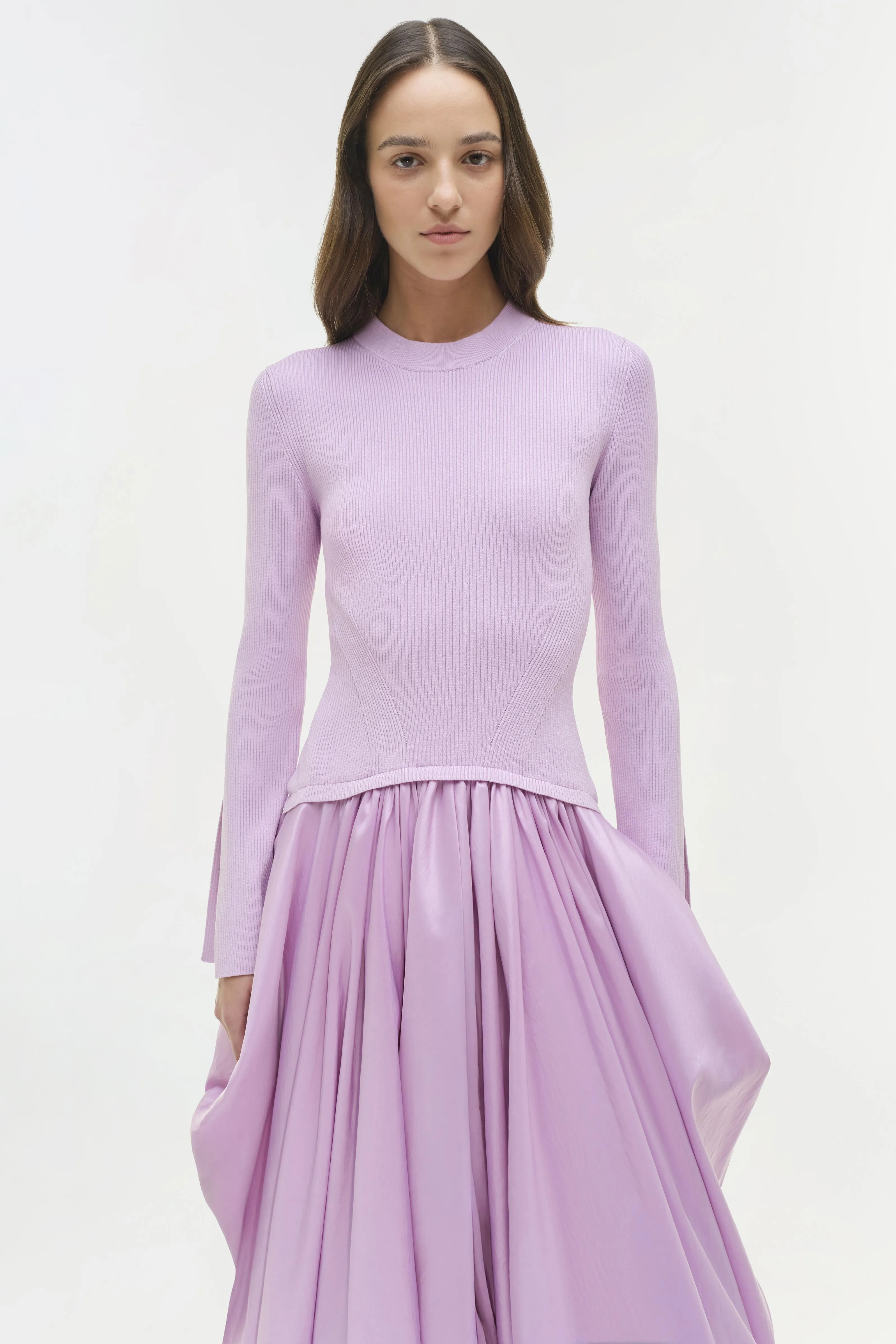 Kenlie Taffeta Knit Midi Dress sold by Simkhai product image thumbnail 4