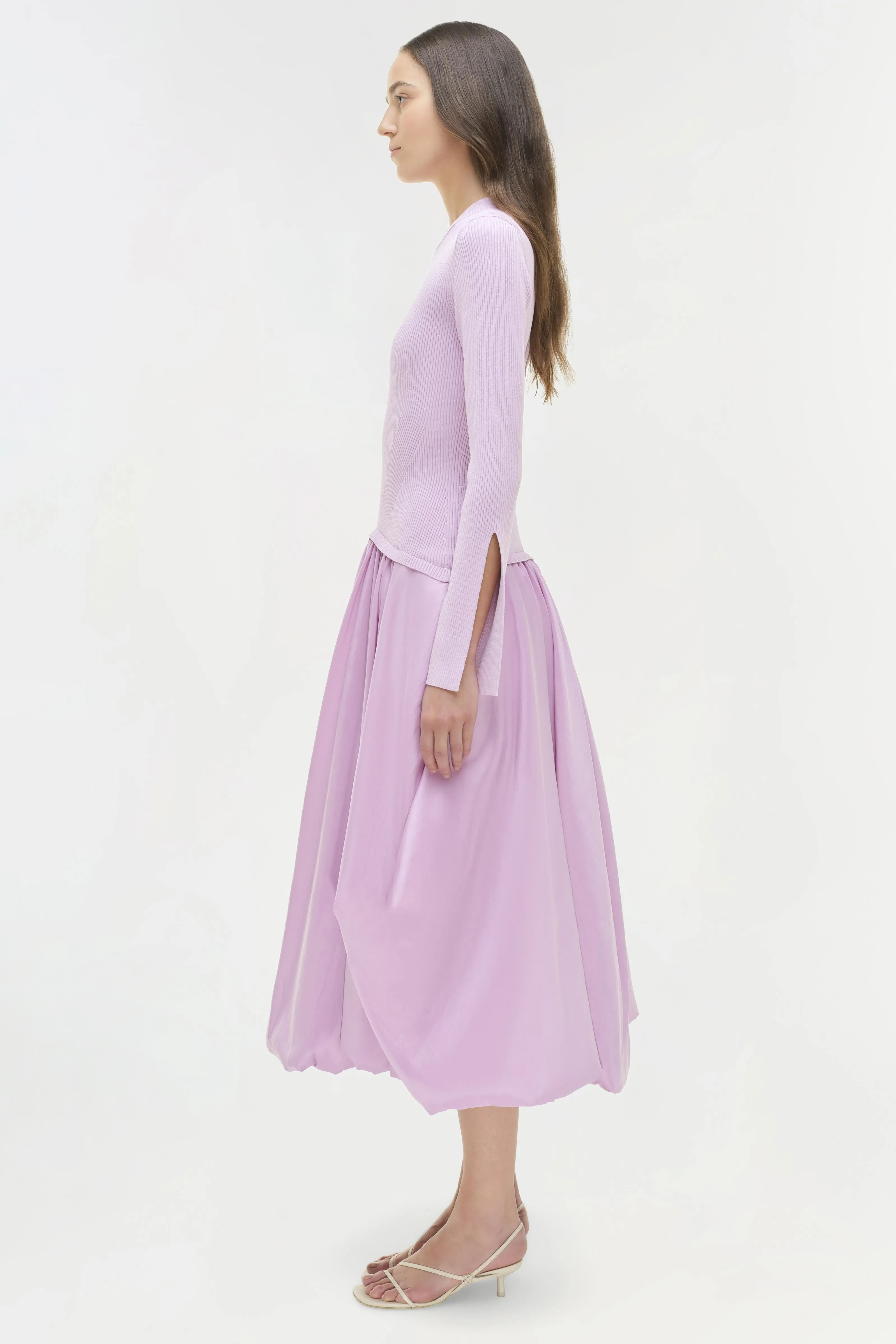 Kenlie Taffeta Knit Midi Dress sold by Simkhai product image thumbnail 5