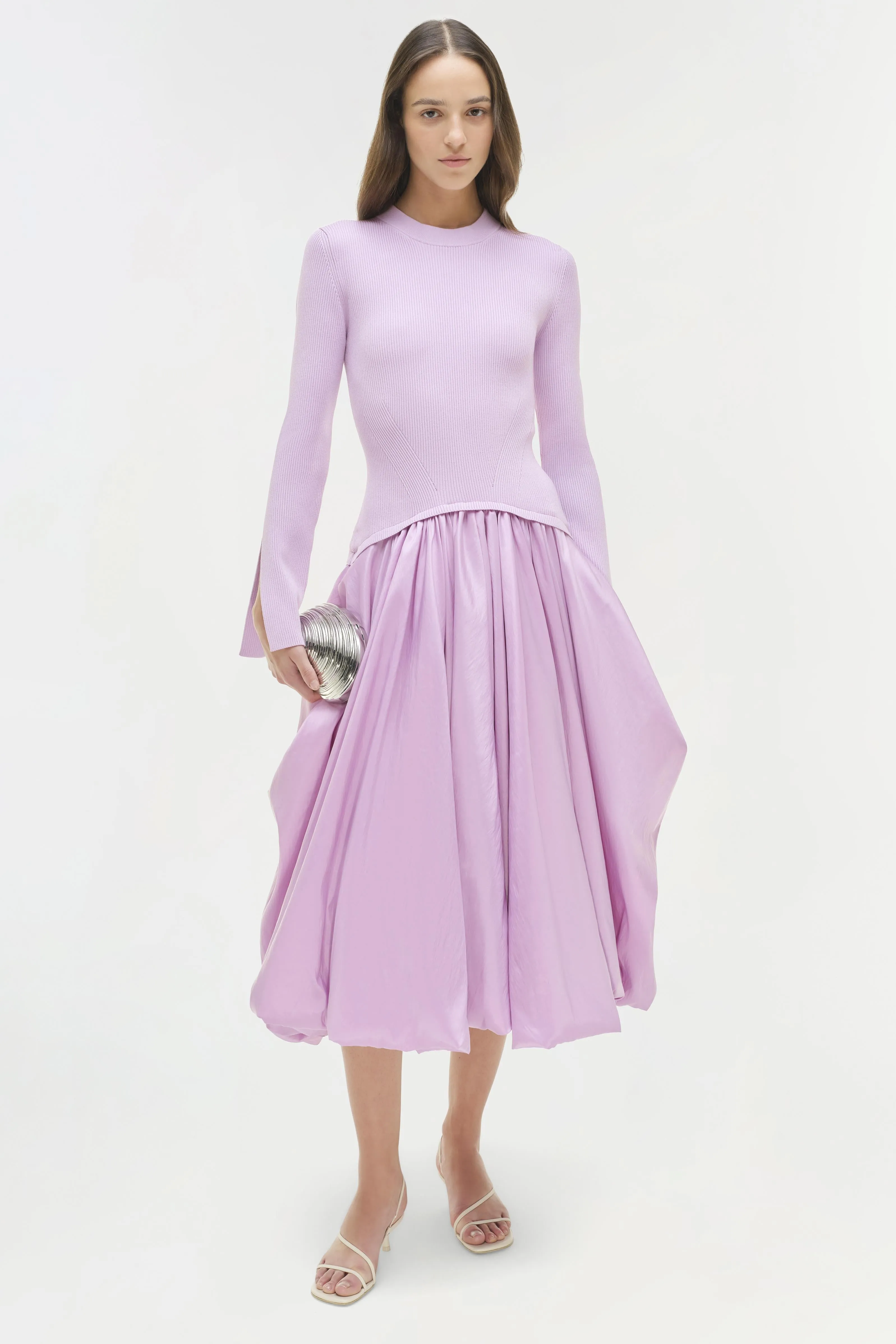 Kenlie Taffeta Knit Midi Dress sold by Simkhai product image thumbnail 3