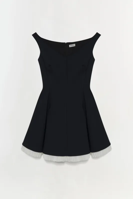 Dorothie Pleated Combo Mini Dress sold by Simkhai