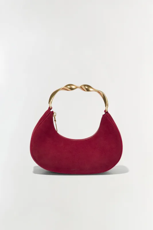Nixi Suede Crescent Bag sold by Simkhai