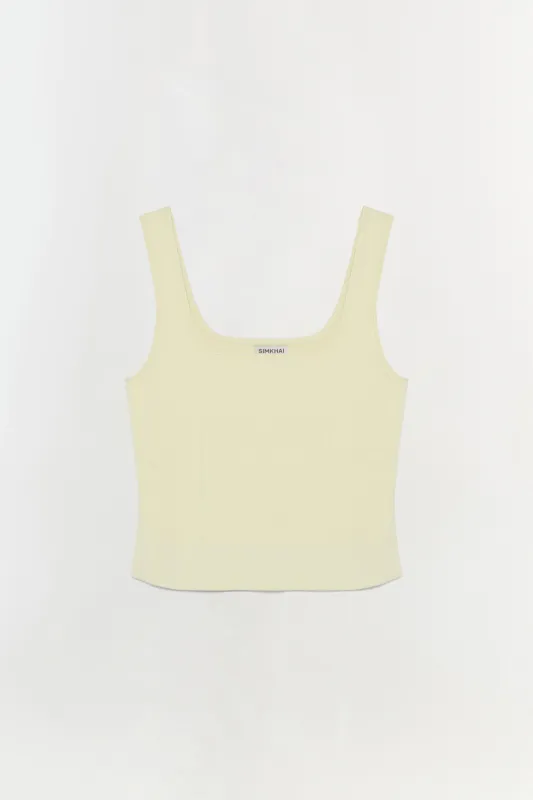 Ramaina Compact Knit Tank made by Simkhai