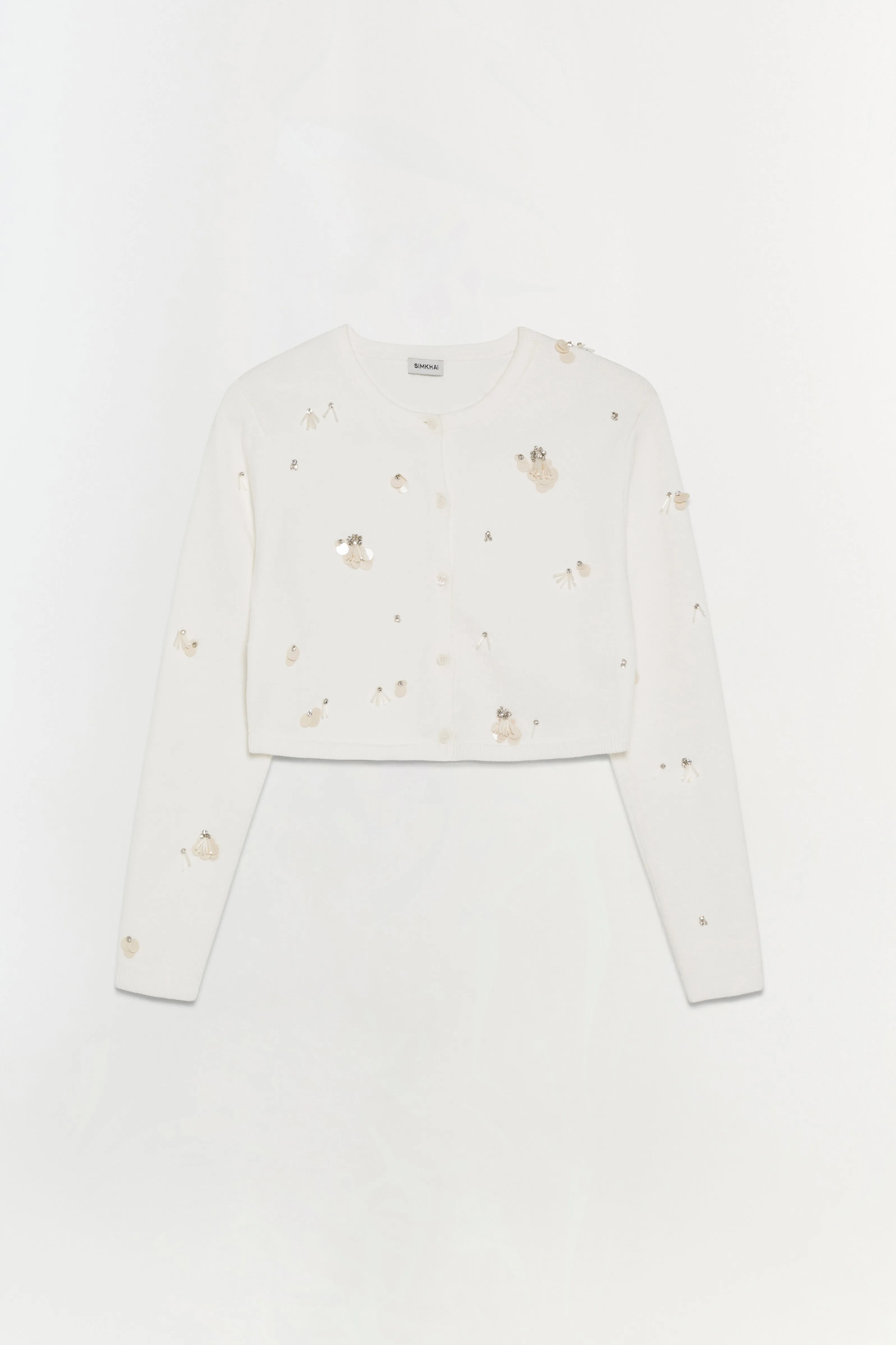 Zadie Embellished Cropped Cardigan sold by Simkhai