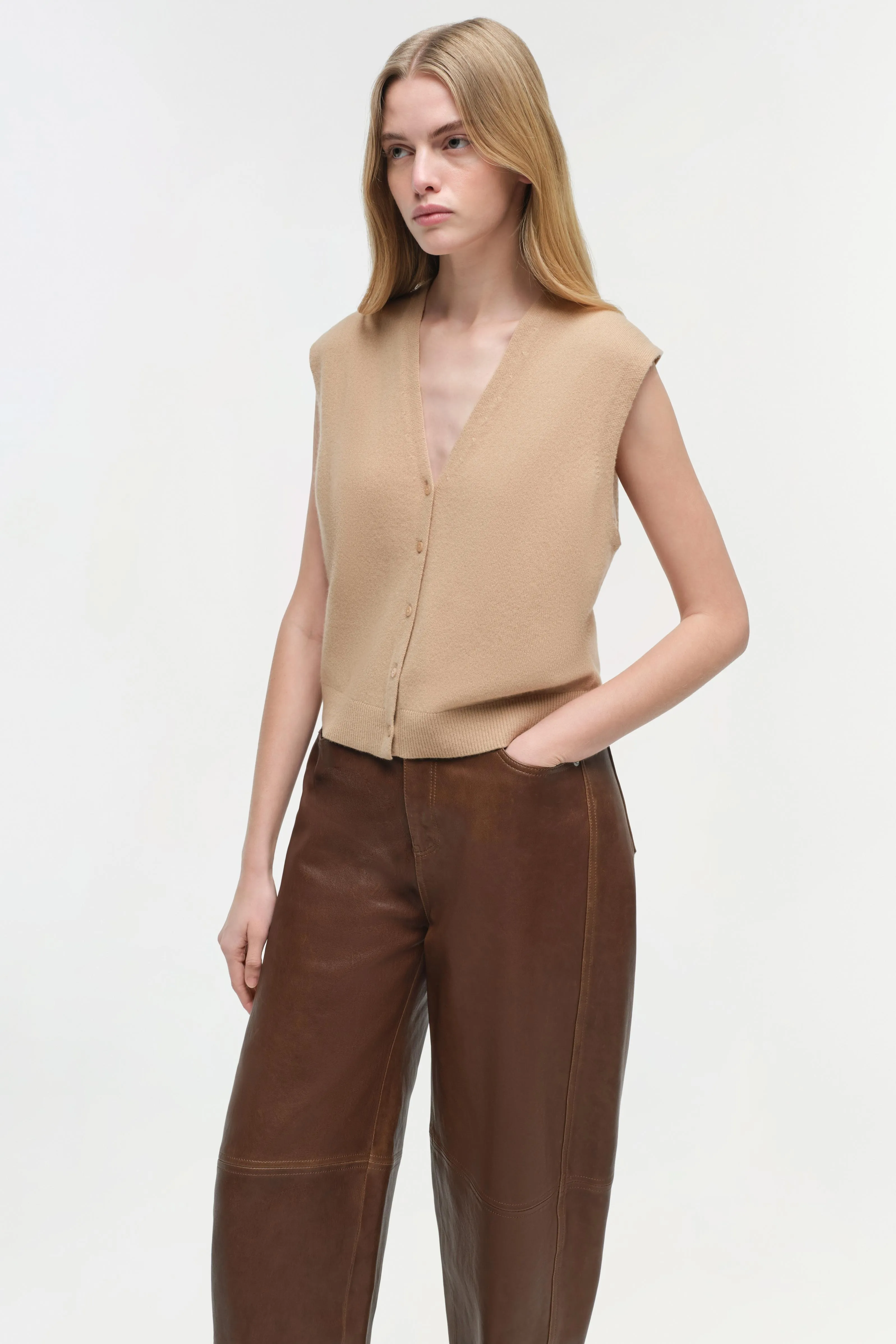 Rozzi Cashmere Vest sold by Simkhai product image thumbnail 3
