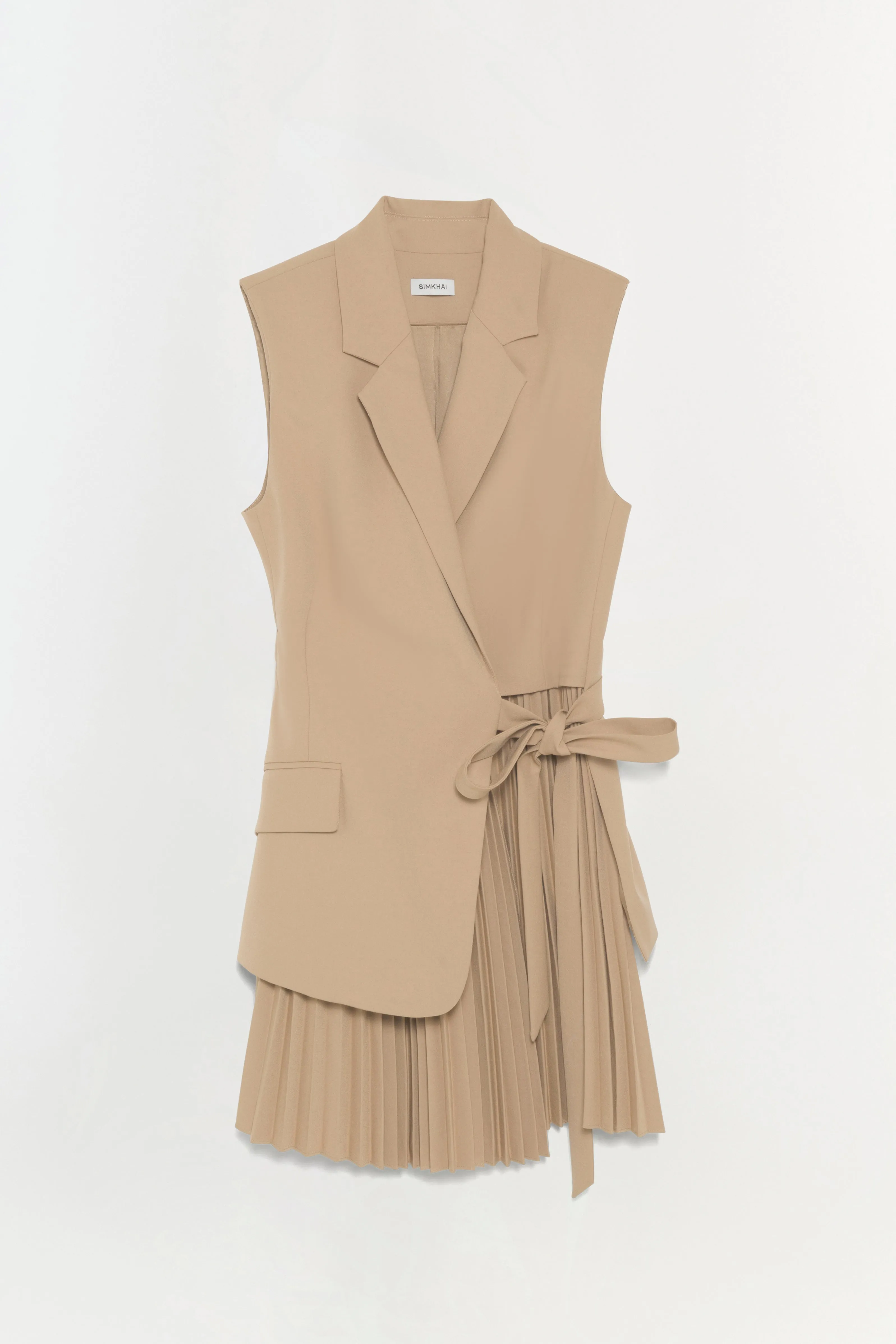 Eman Pleated Mini Dress sold by Simkhai