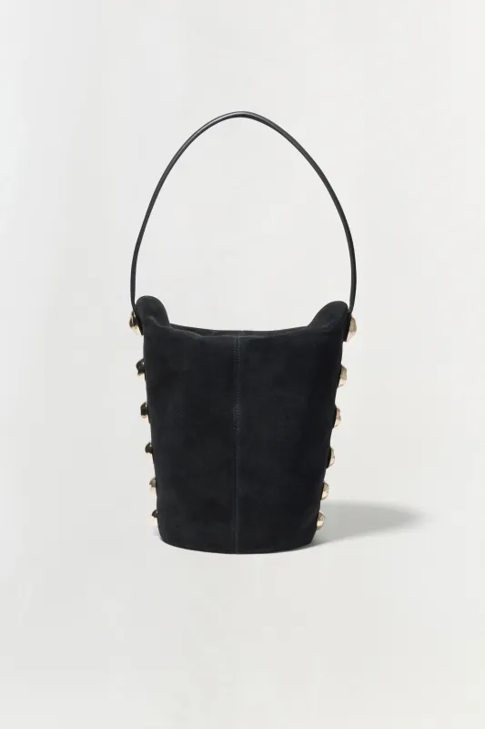 Amaya Suede Studded Bucket Bag sold by Simkhai