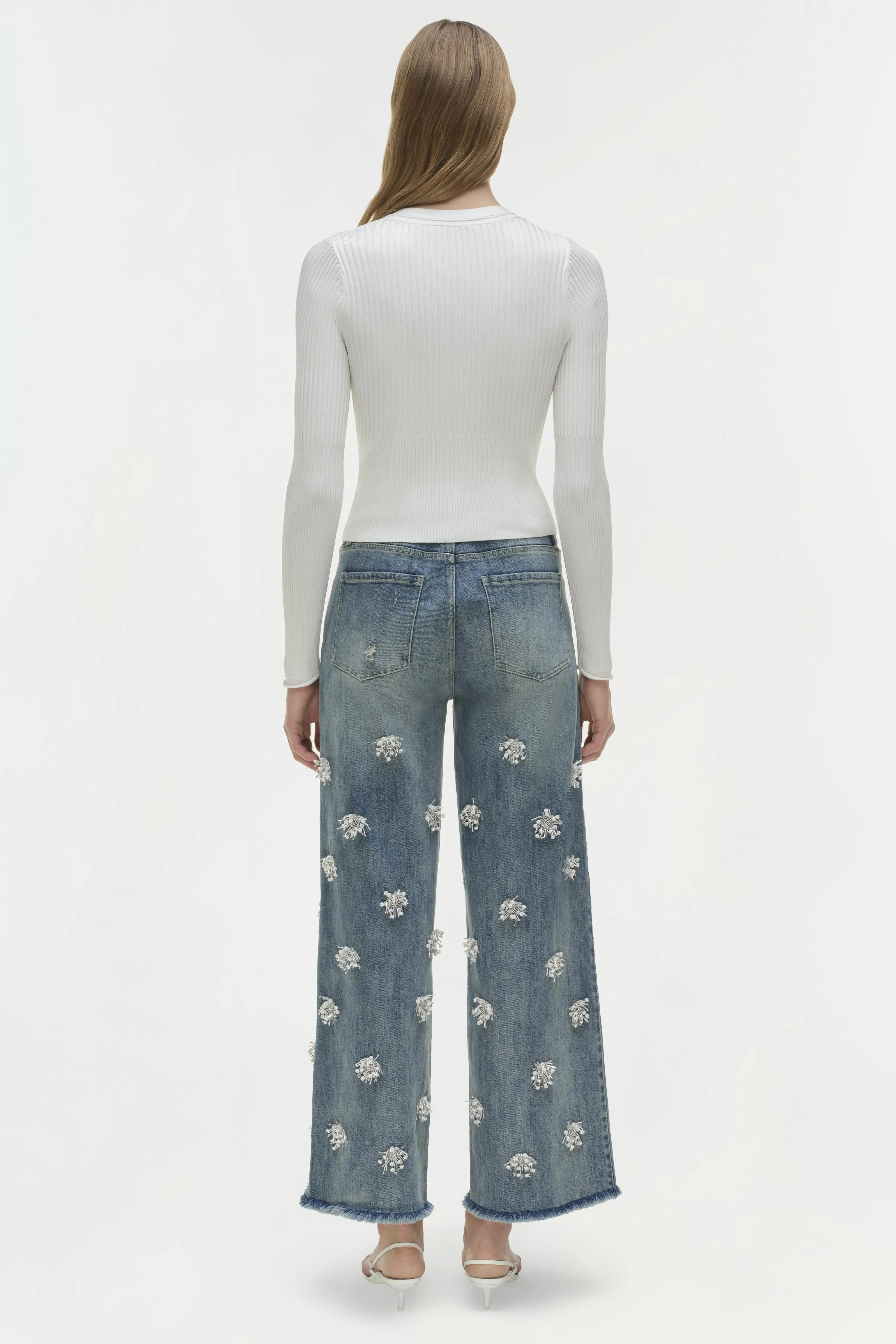 Jude Wide Crop Jean sold by Simkhai product image thumbnail 5