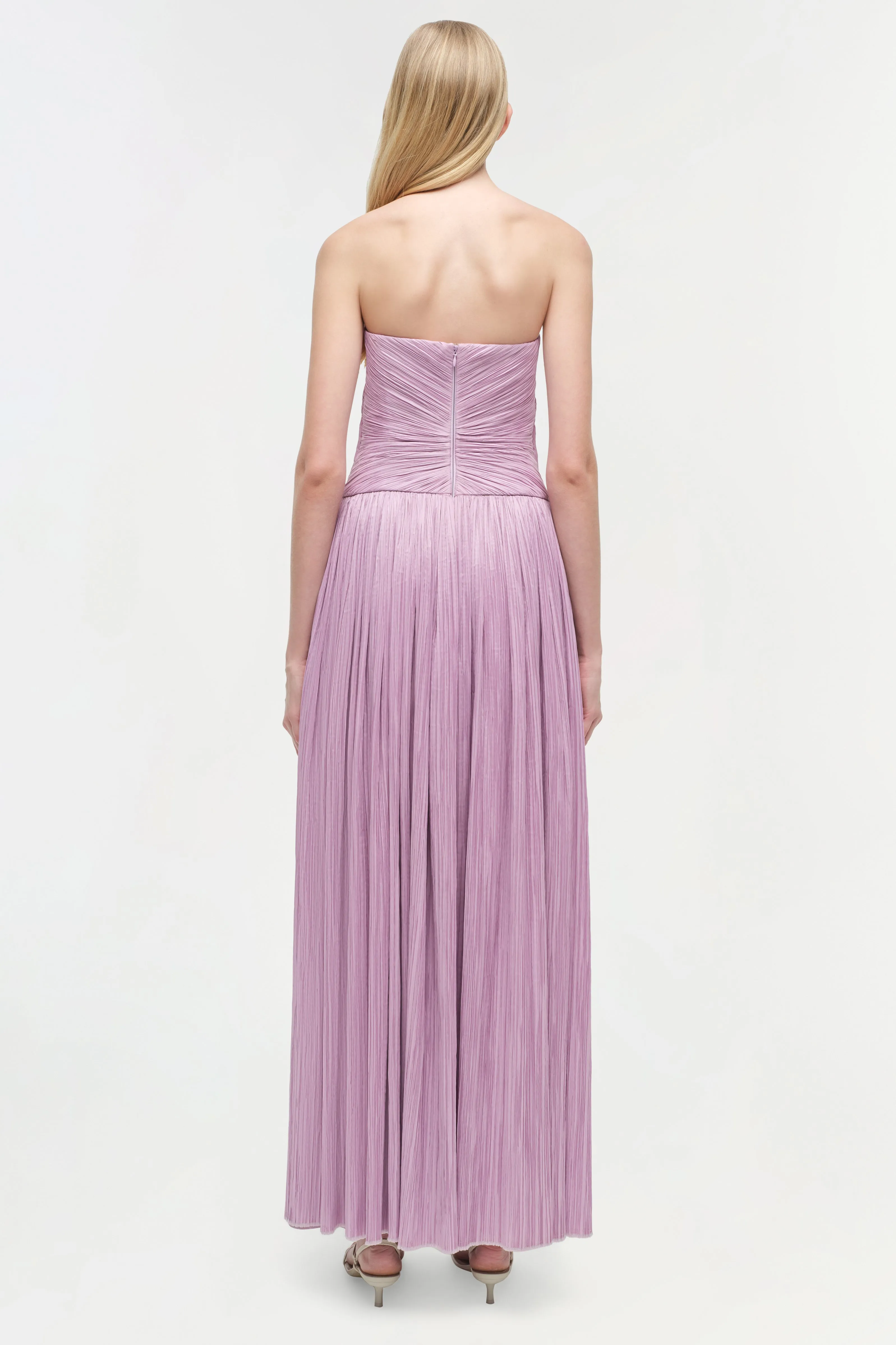 Aubriella Plisse Strapless Gown sold by Simkhai product image thumbnail 5