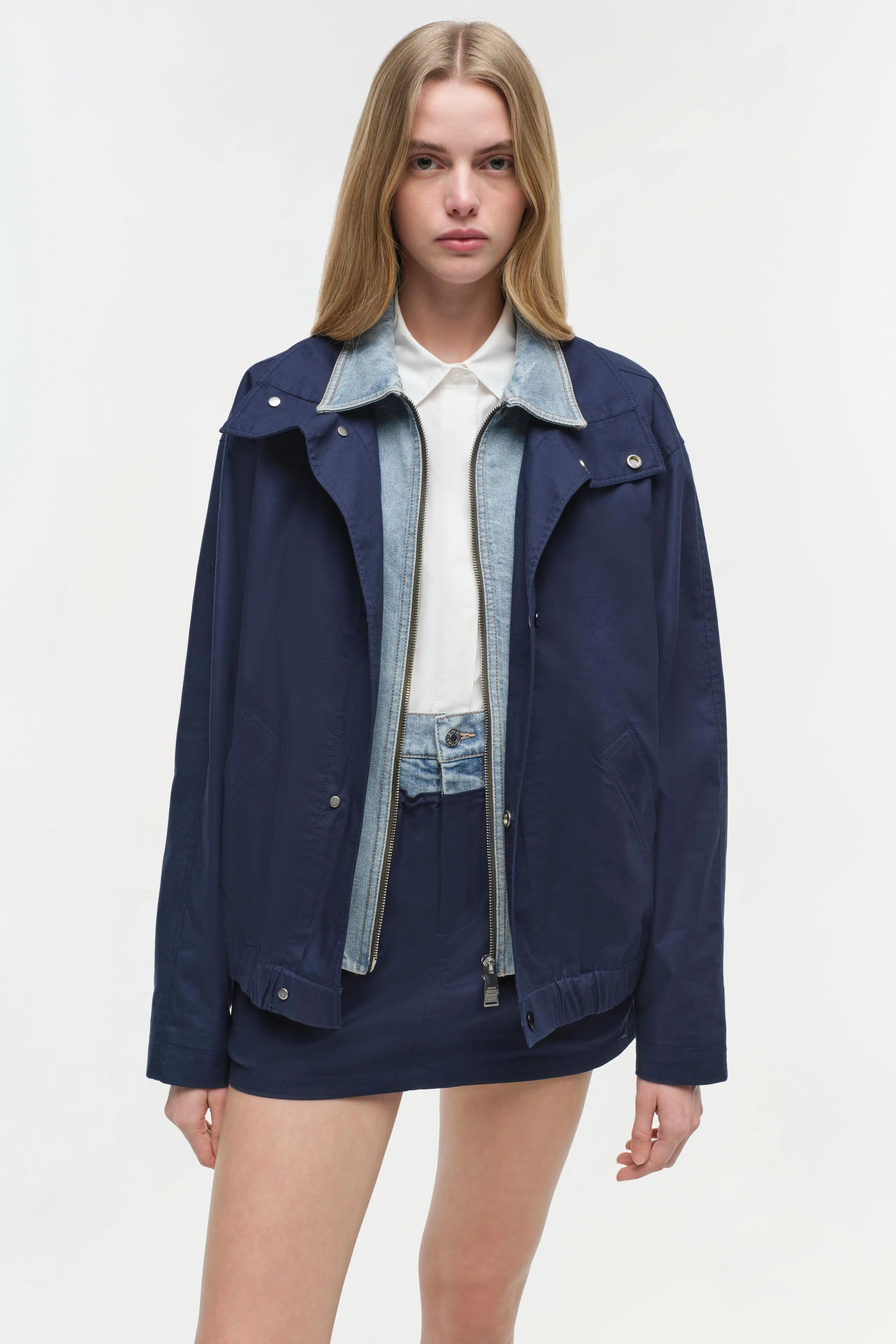 Apollo Denim Combo Jacket sold by Simkhai product image thumbnail 3