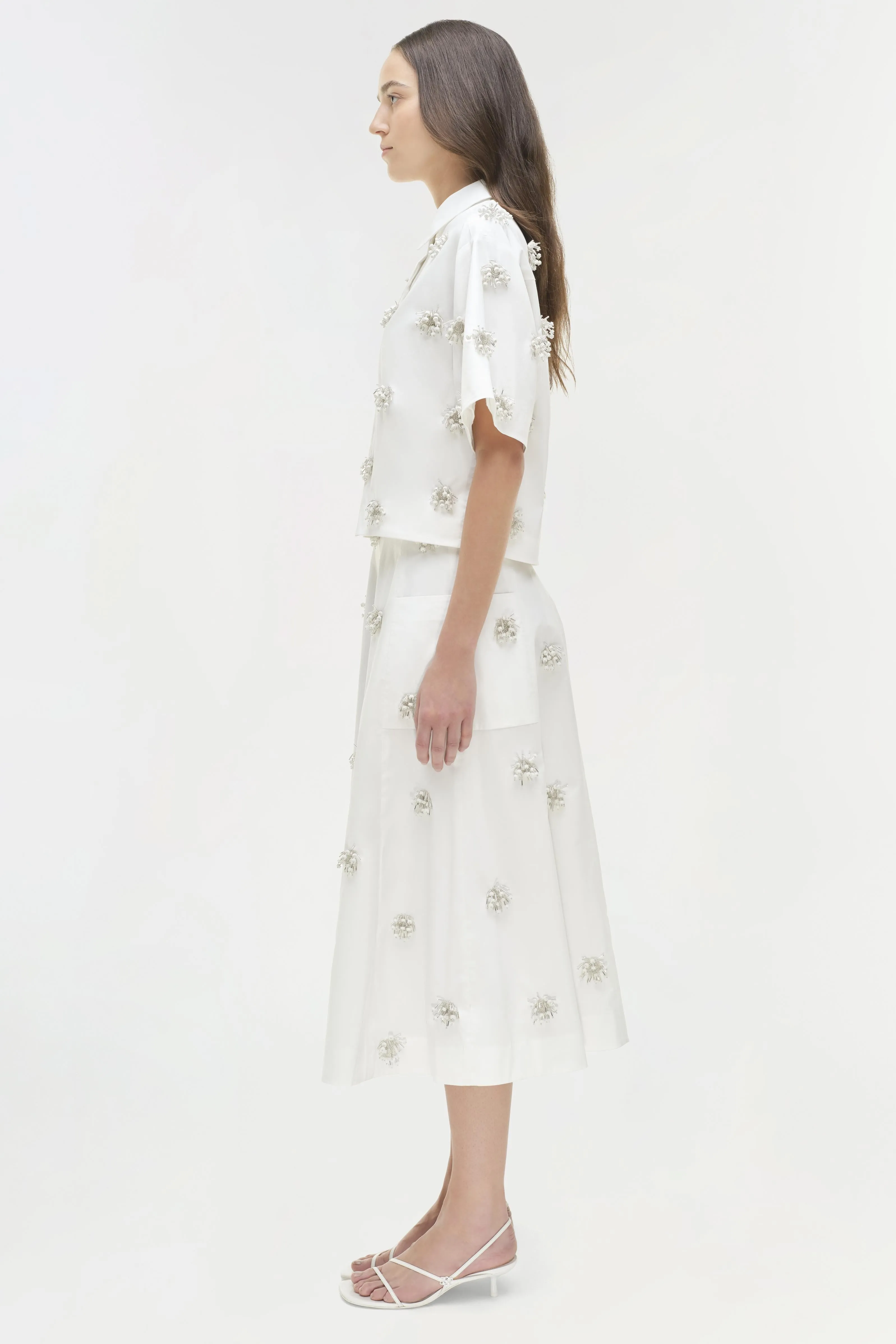 Novanna Embellished Midi Skirt sold by Simkhai product image thumbnail 4