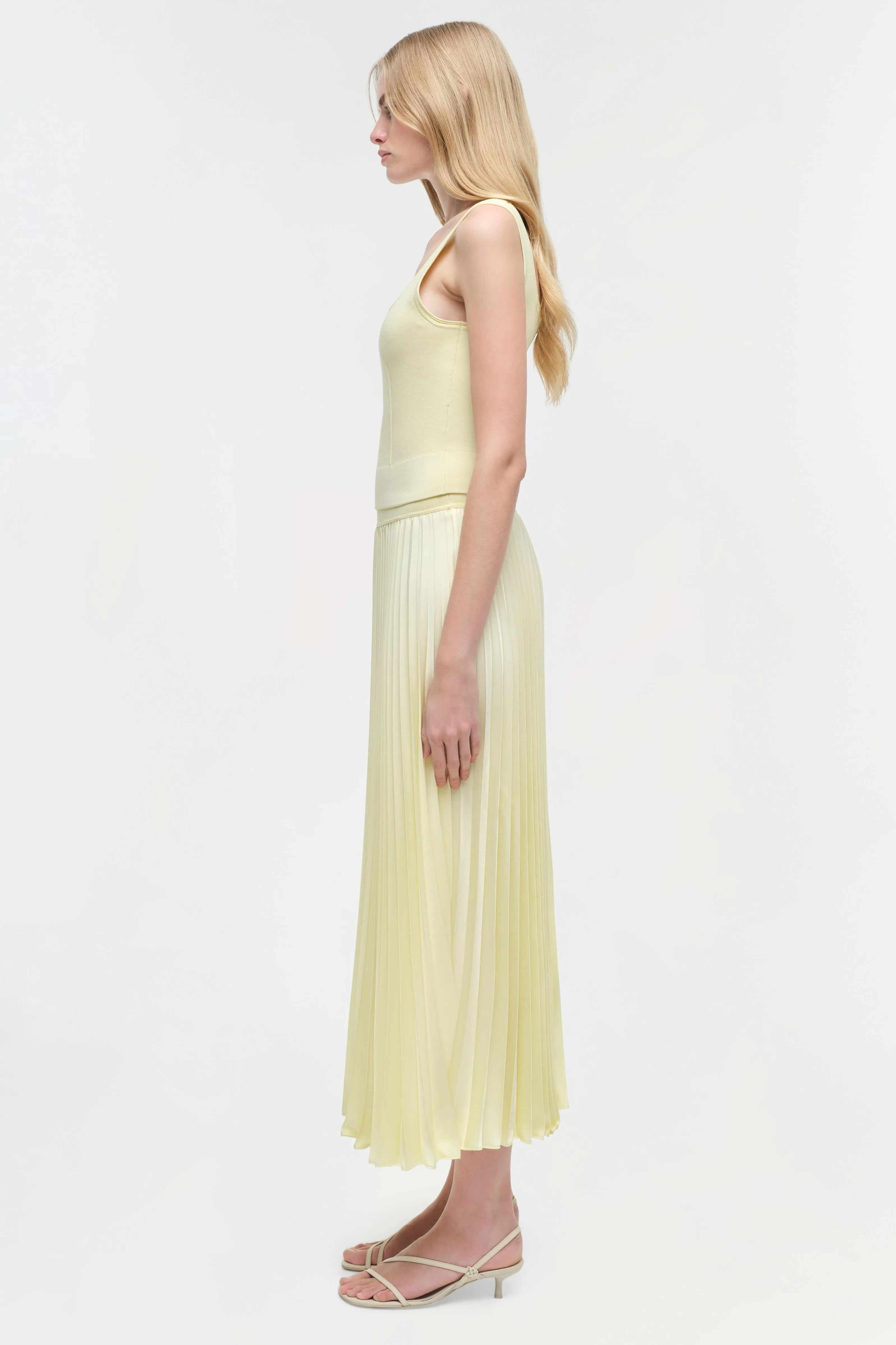 Melanie Pleated Midi Skirt sold by Simkhai product image thumbnail 4