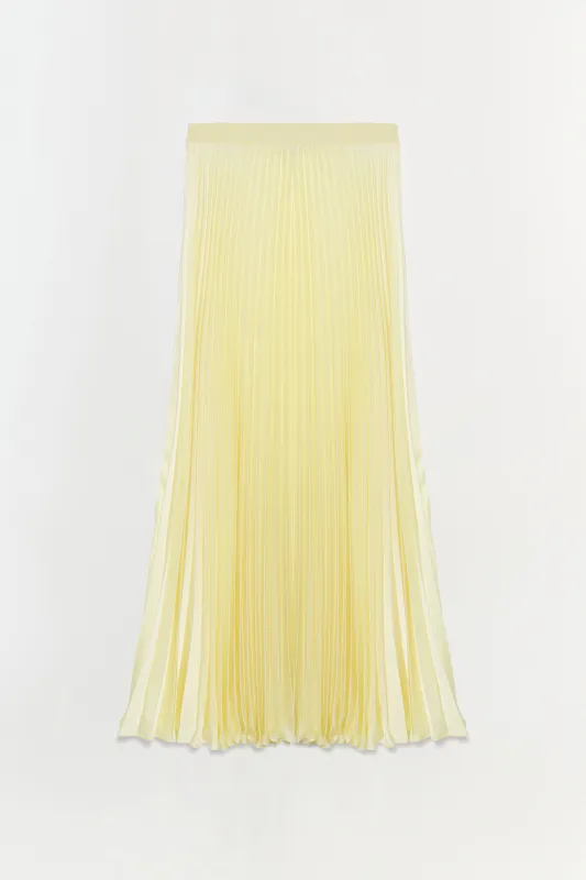Melanie Pleated Midi Skirt made by Simkhai