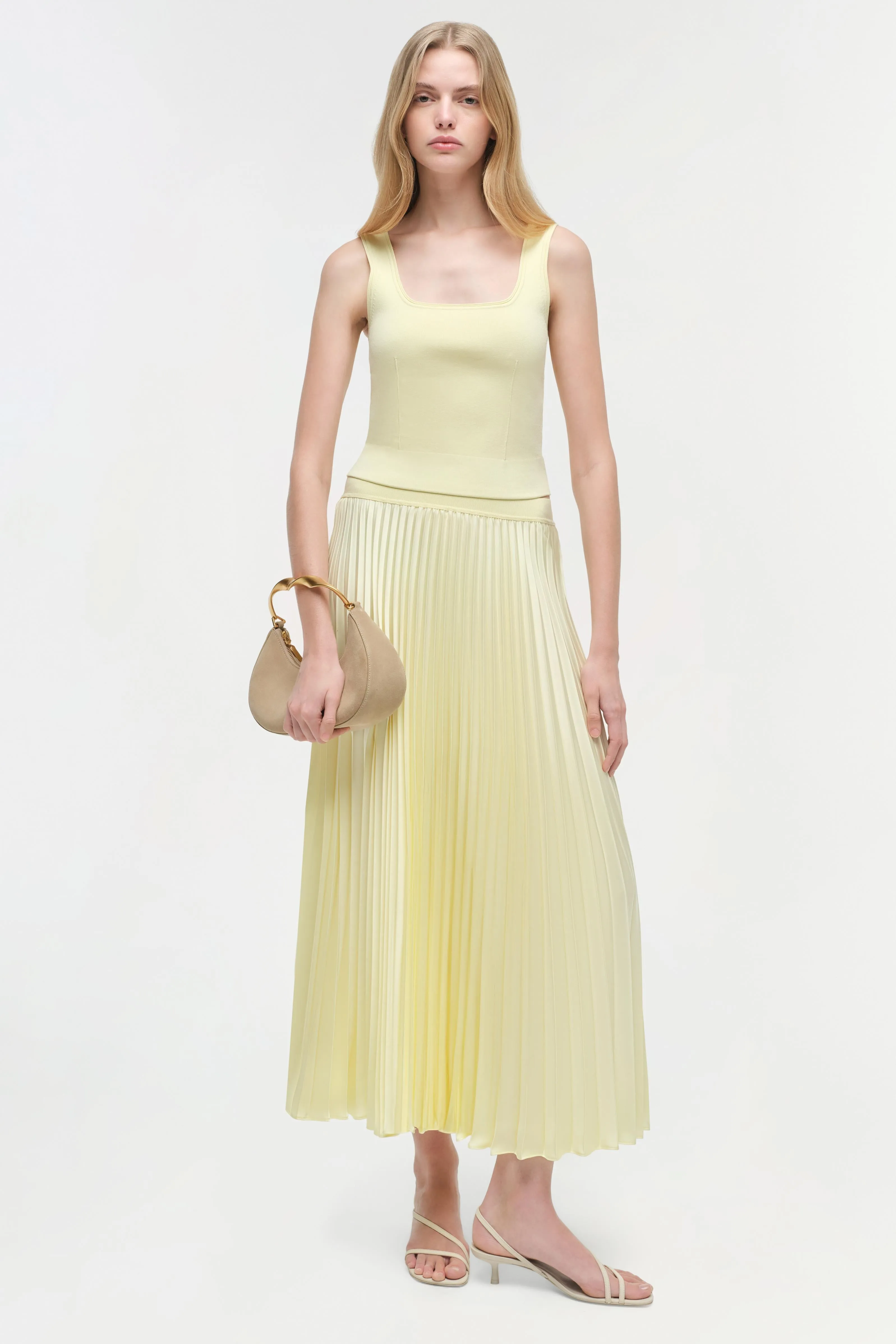 Melanie Pleated Midi Skirt sold by Simkhai product image thumbnail 2