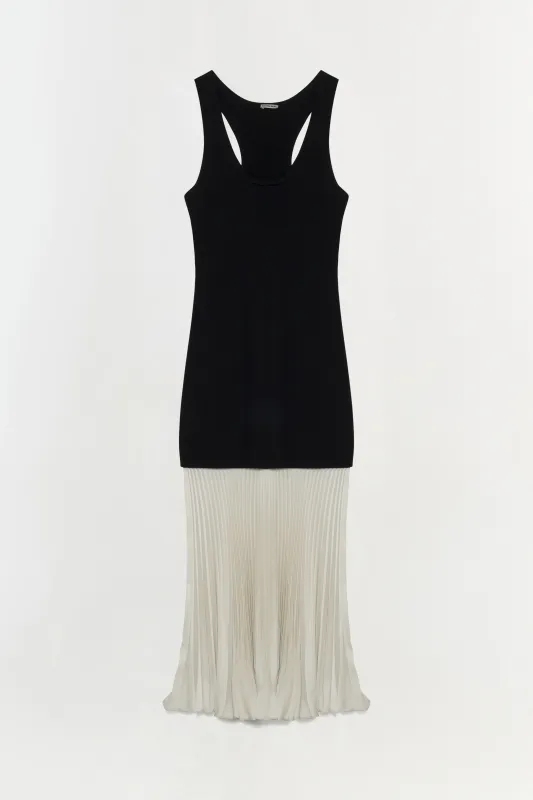 Zaden Knit Combo Midi Dress made by Simkhai