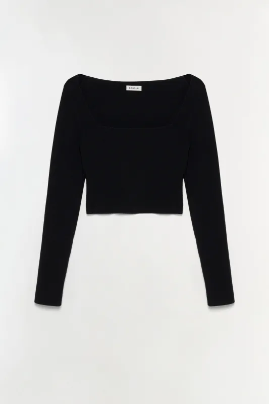 Halstin Knit Cropped Top made by Simkhai