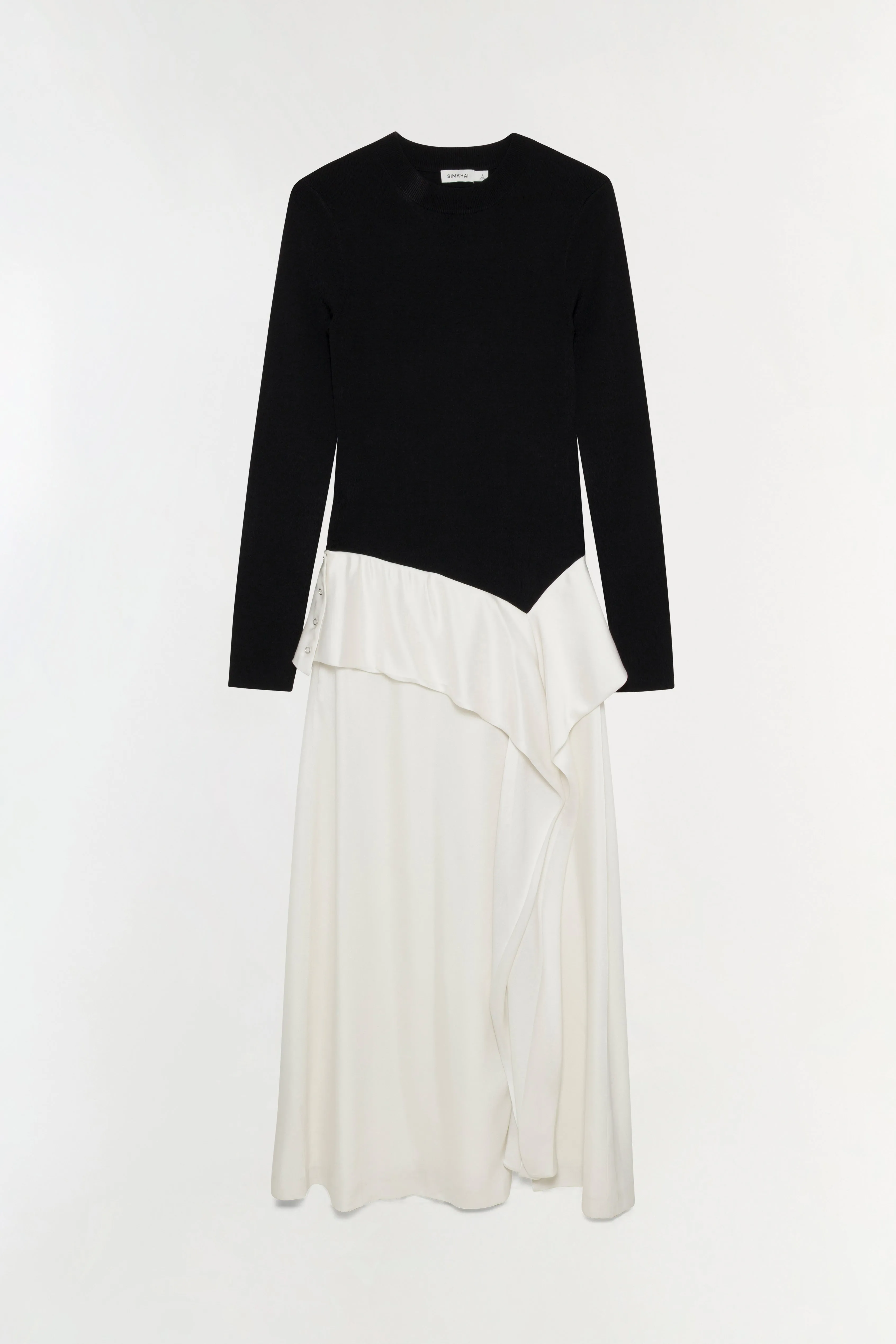 Ornella Knit Satin Midi Dress sold by Simkhai