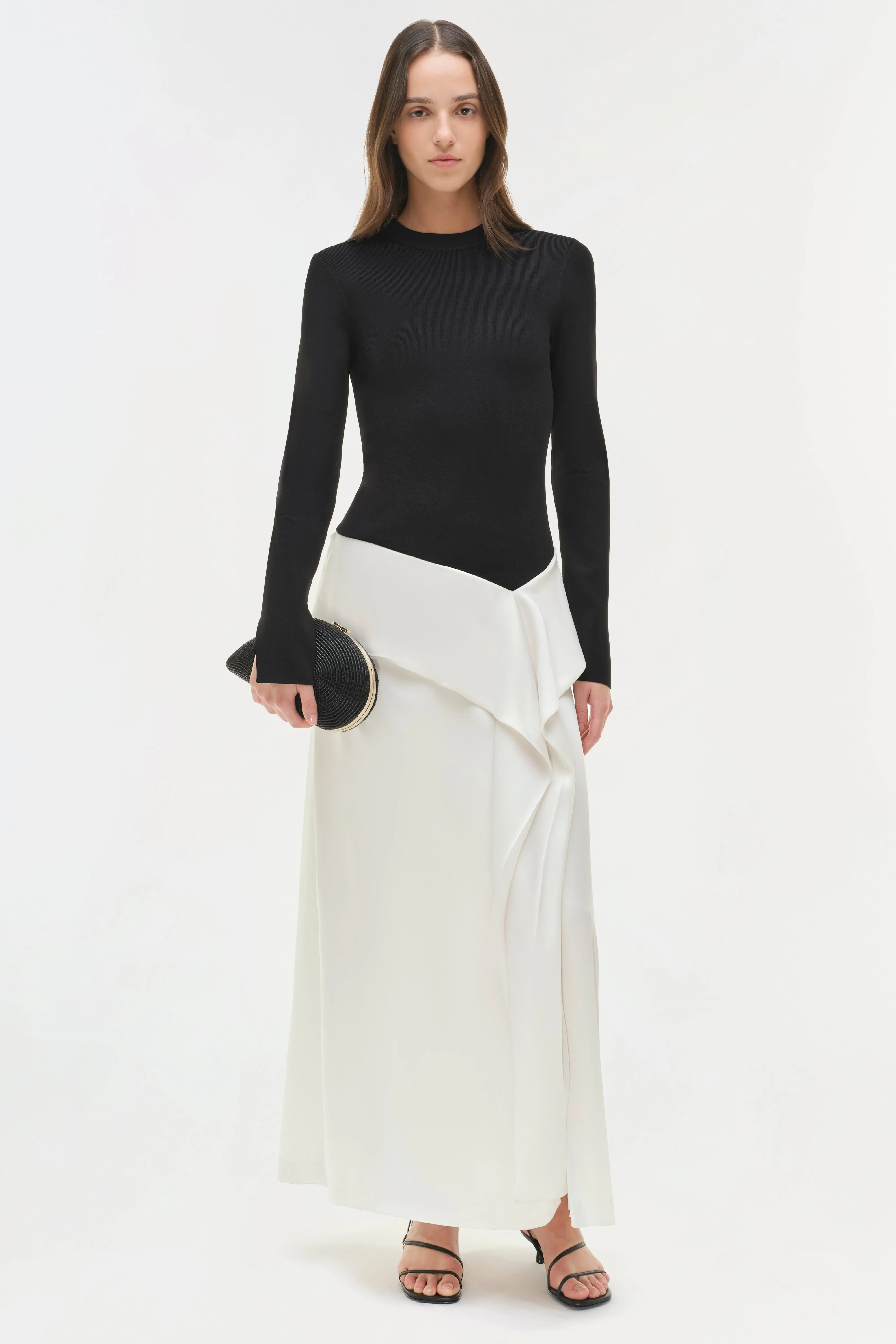 Ornella Knit Satin Midi Dress sold by Simkhai product image thumbnail 2