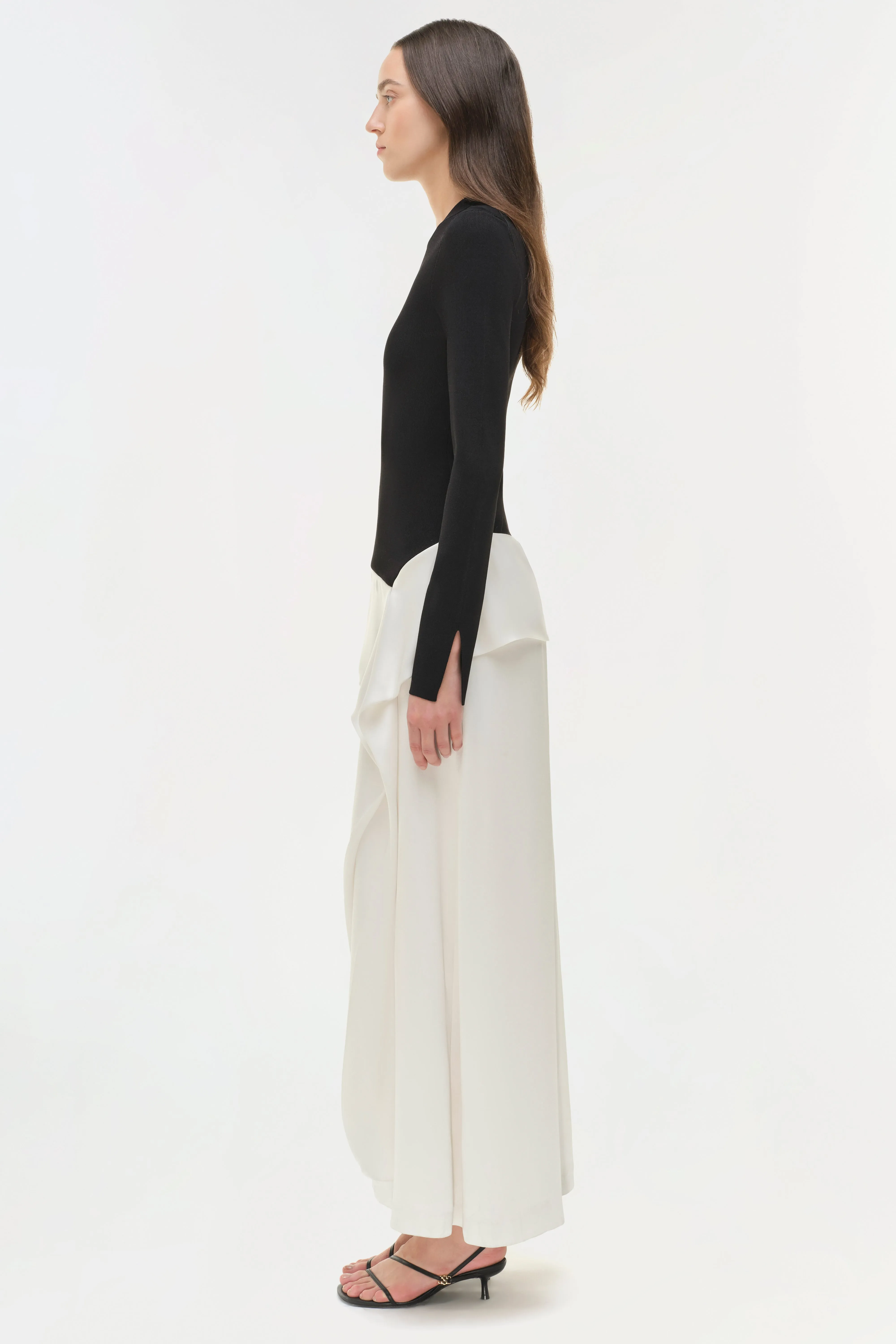 Ornella Knit Satin Midi Dress sold by Simkhai product image thumbnail 4