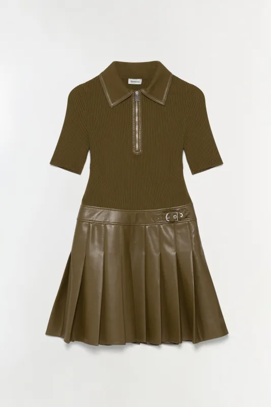 Linnie Knit Combo Midi Dress sold by Simkhai